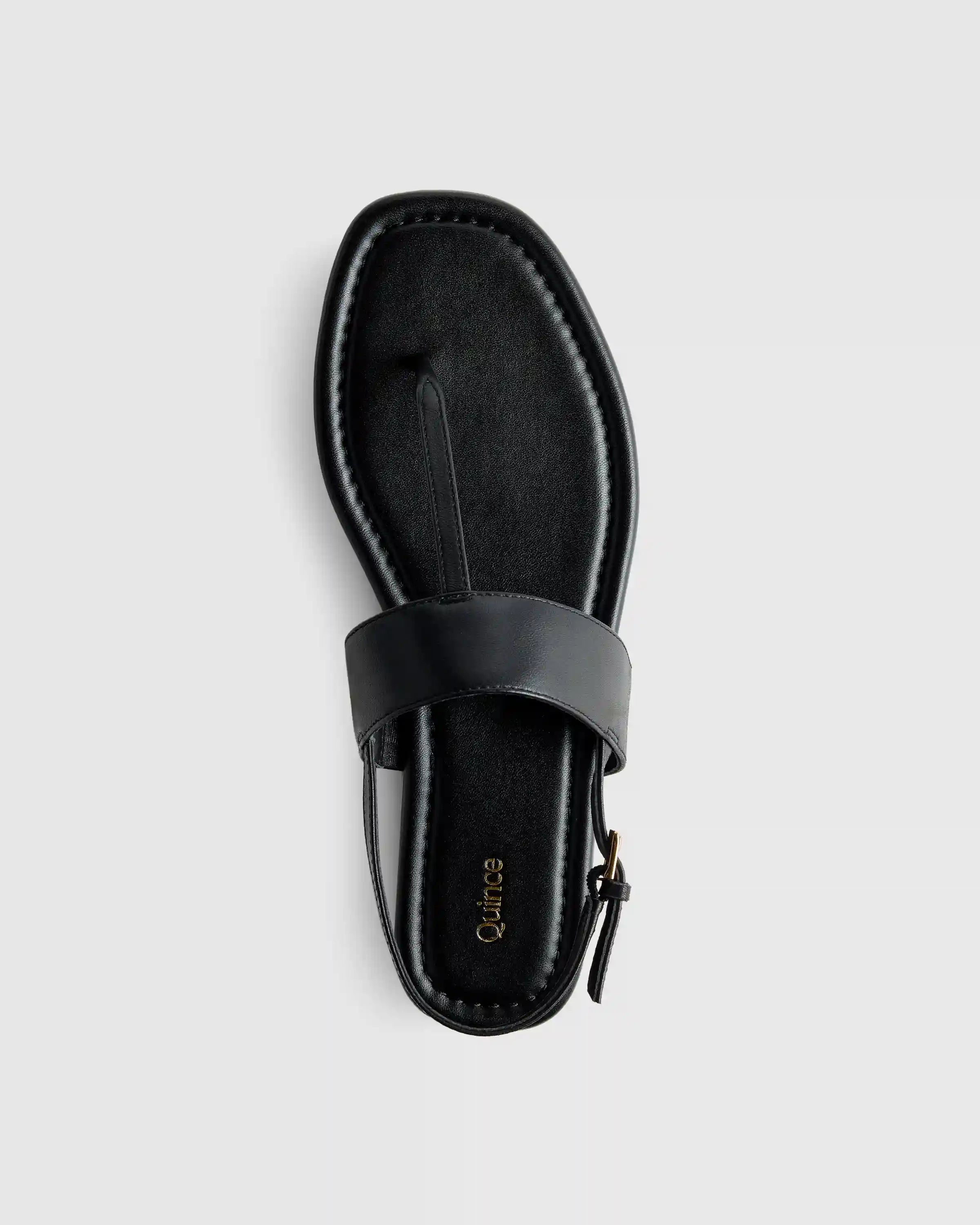 Italian Leather T-Strap Sandal