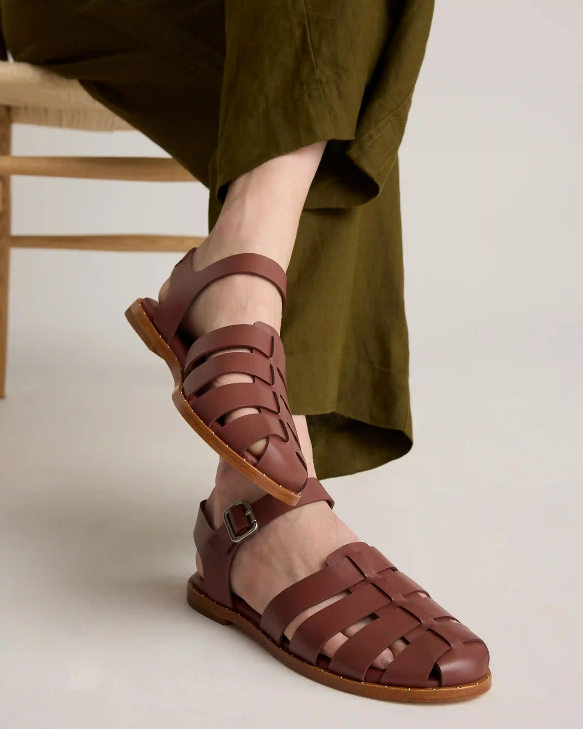 Italian Leather Fisherman Sandal