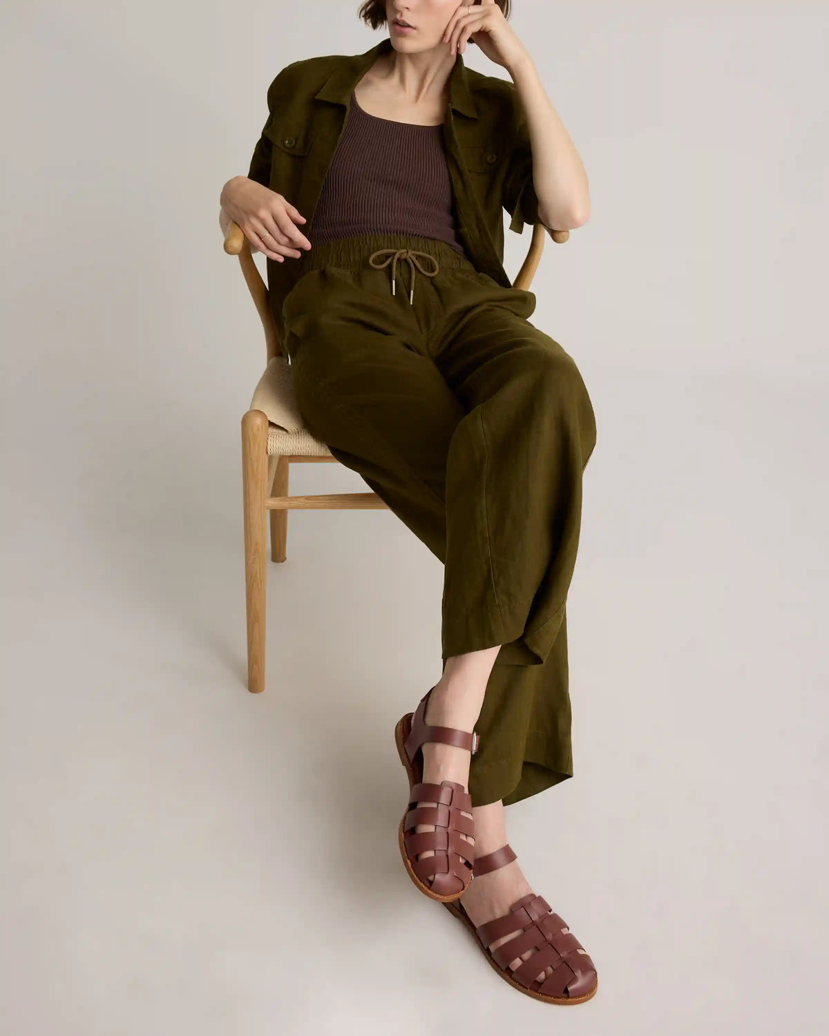 Italian Leather Fisherman Sandal