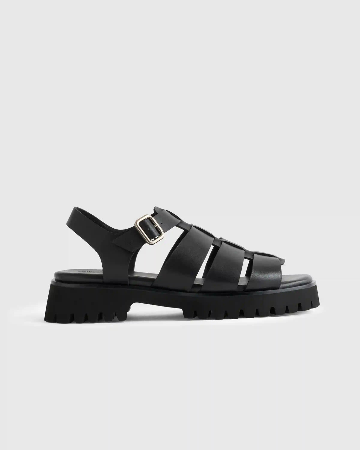 Italian Leather Lug Sole Fisherman Sandal