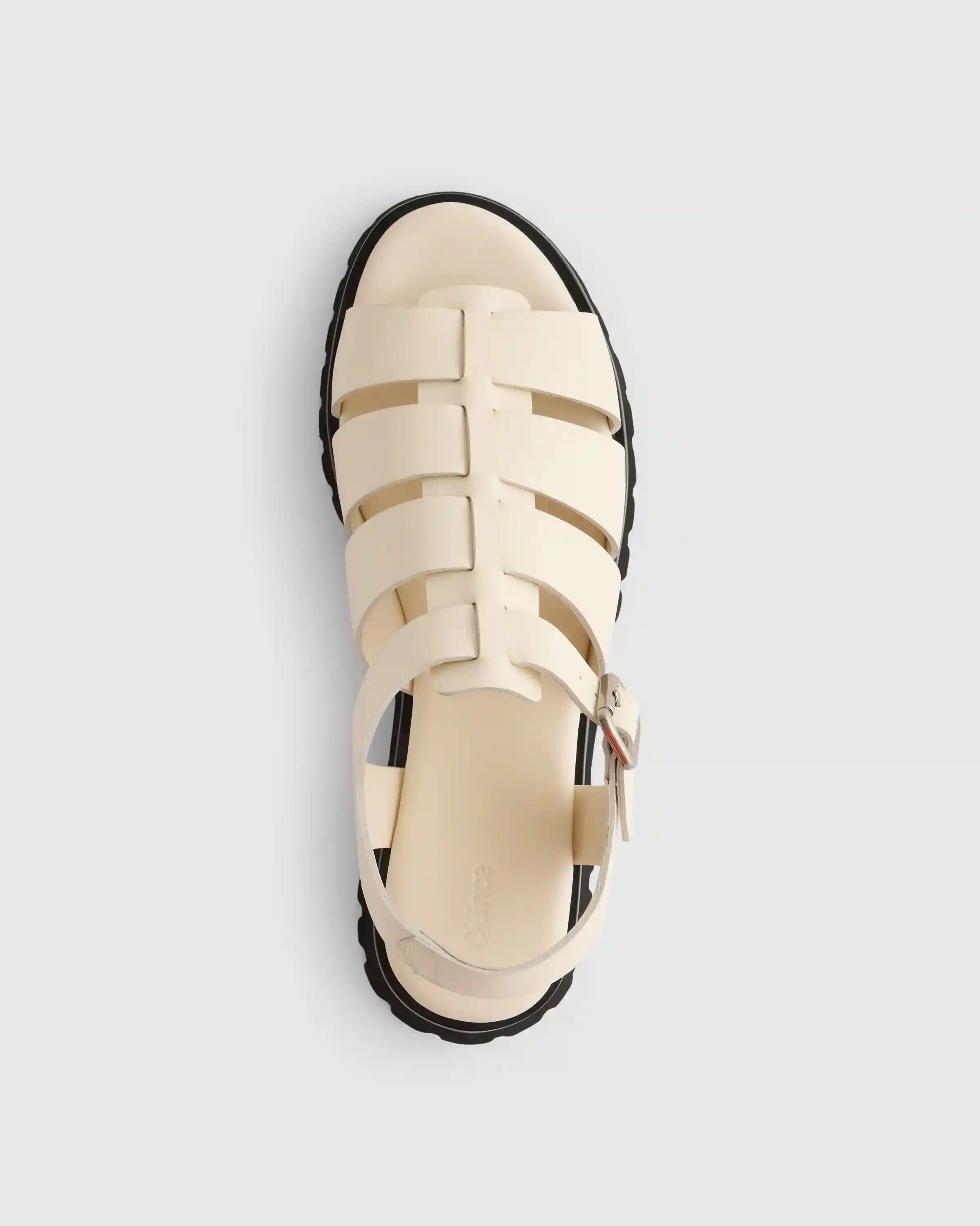 Italian Leather Lug Sole Fisherman Sandal