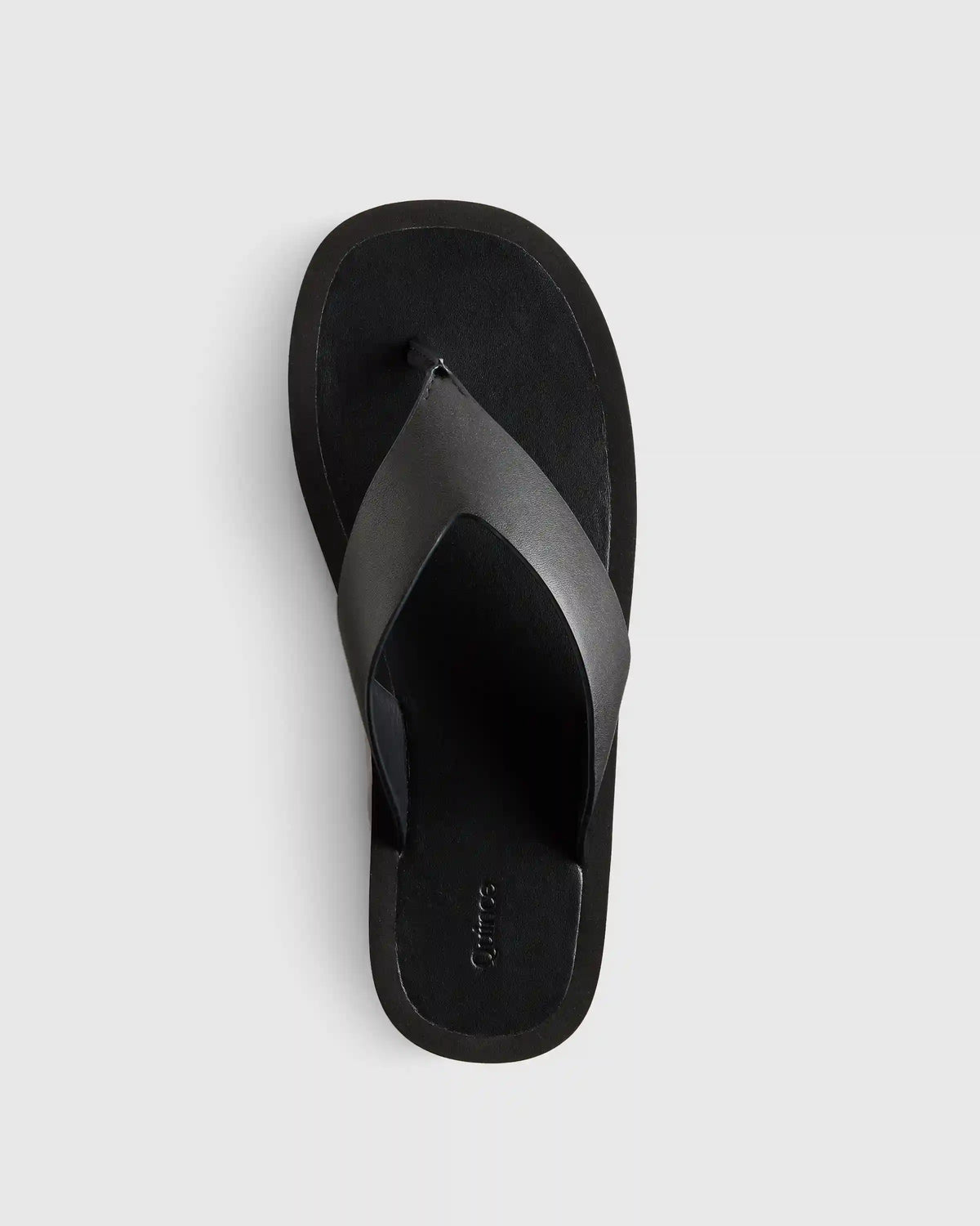 Italian Leather Thong Platform Sandal