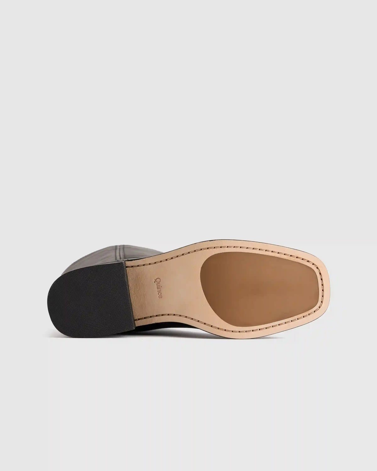 Italian Leather Block Heel Boot