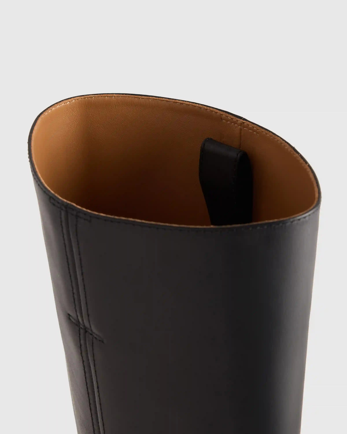 Italian Leather Block Heel Boot