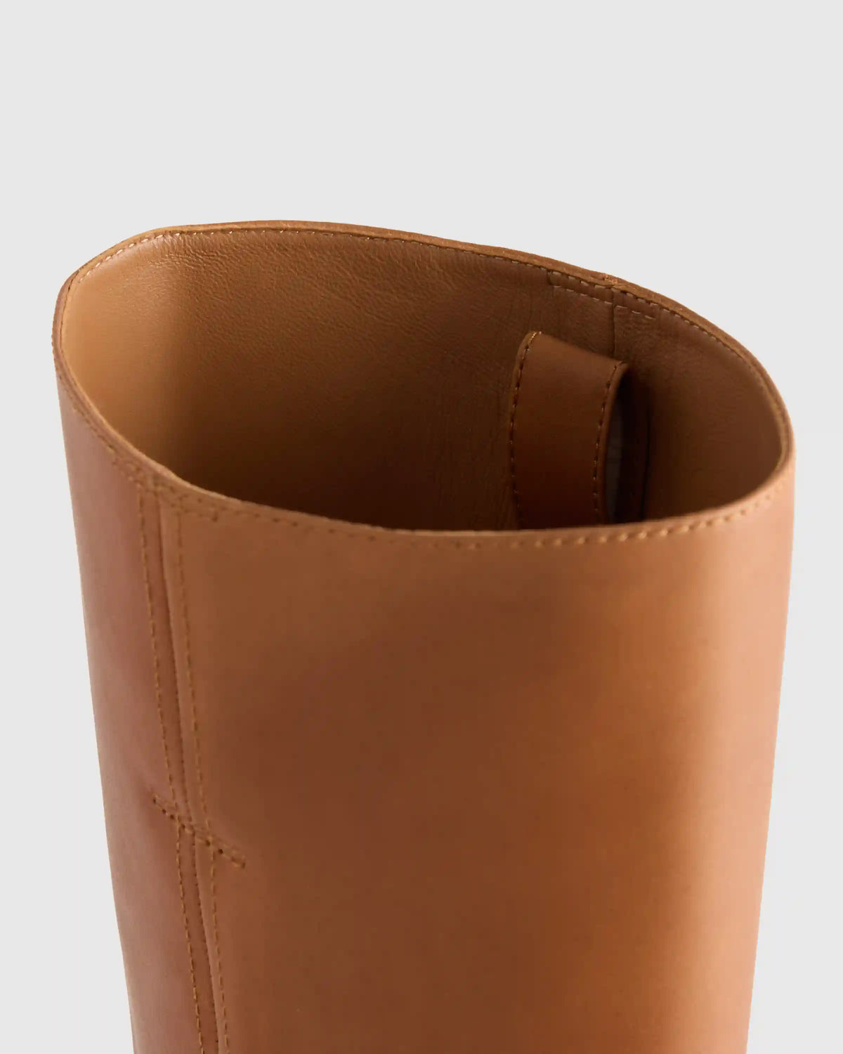 Italian Leather Block Heel Boot