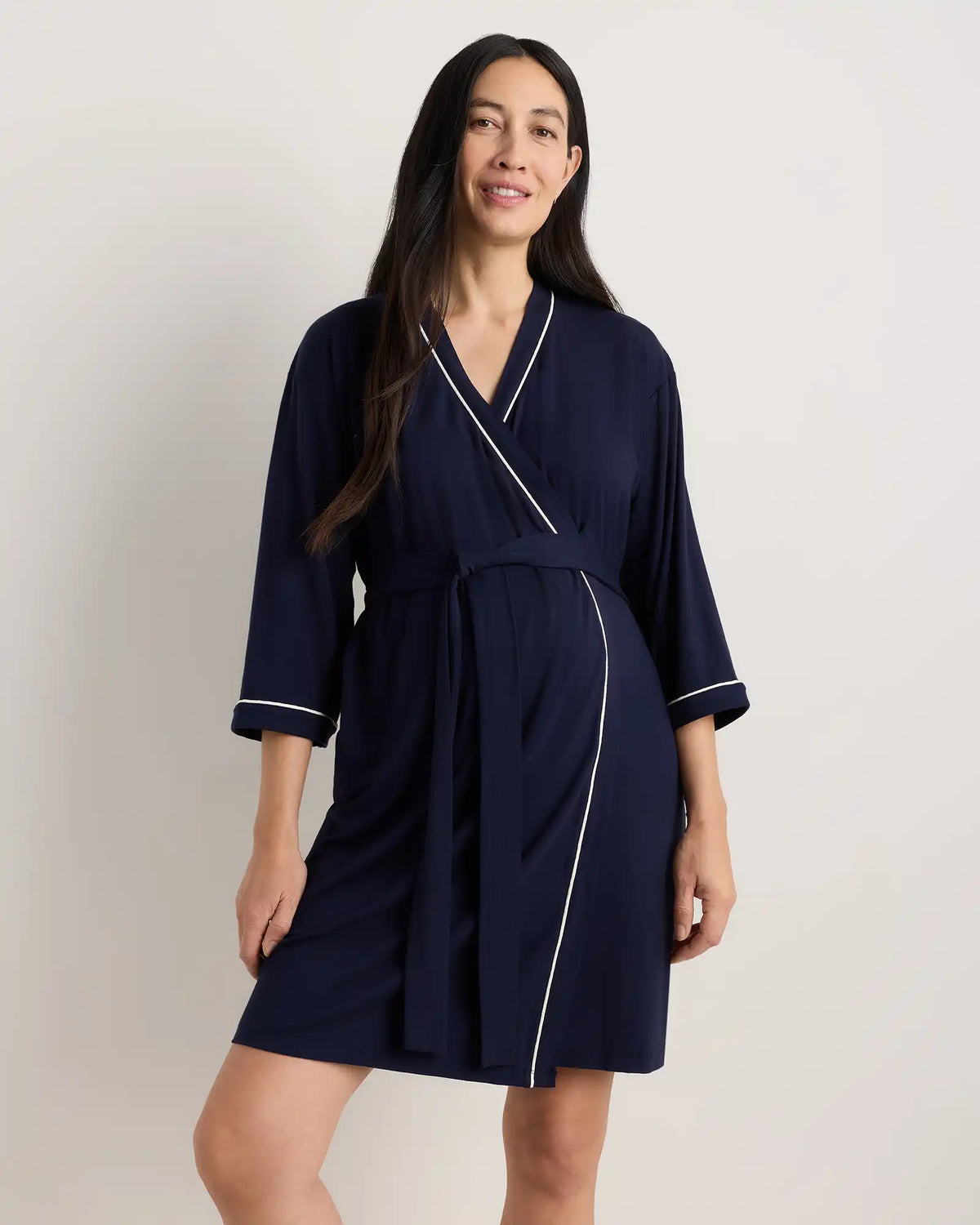 Bamboo Jersey Maternity Robe