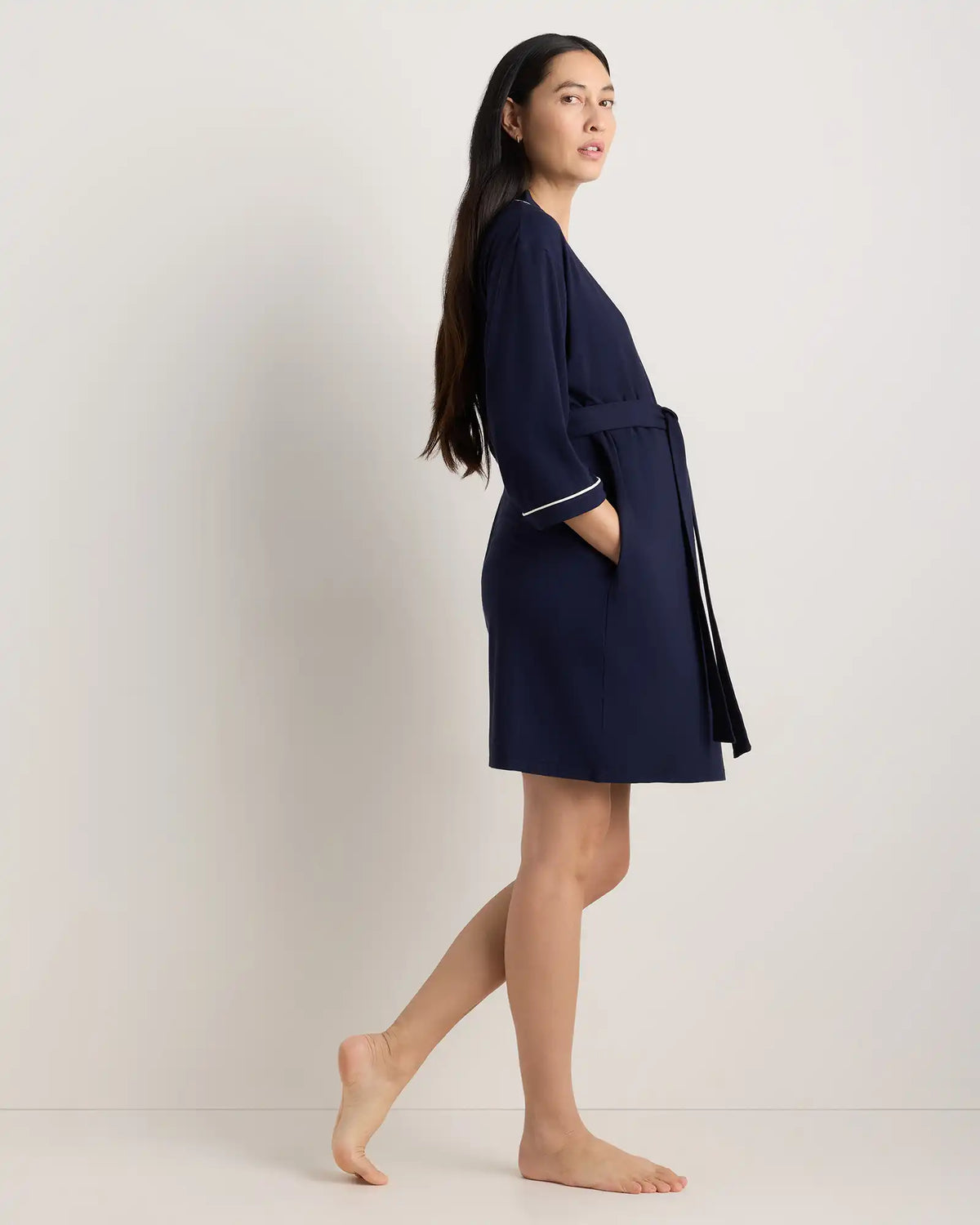 Bamboo Jersey Maternity Robe