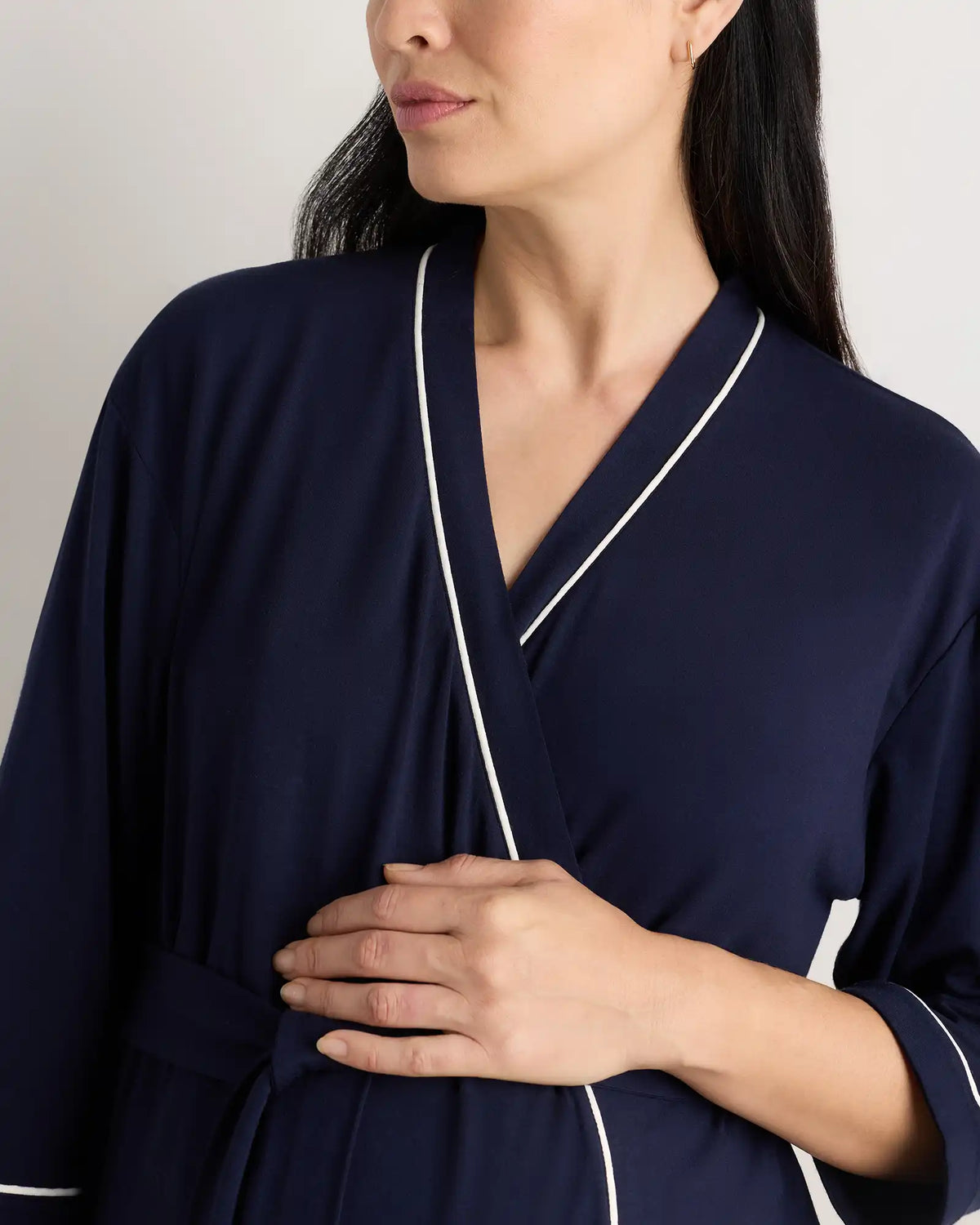 Bamboo Jersey Maternity Robe