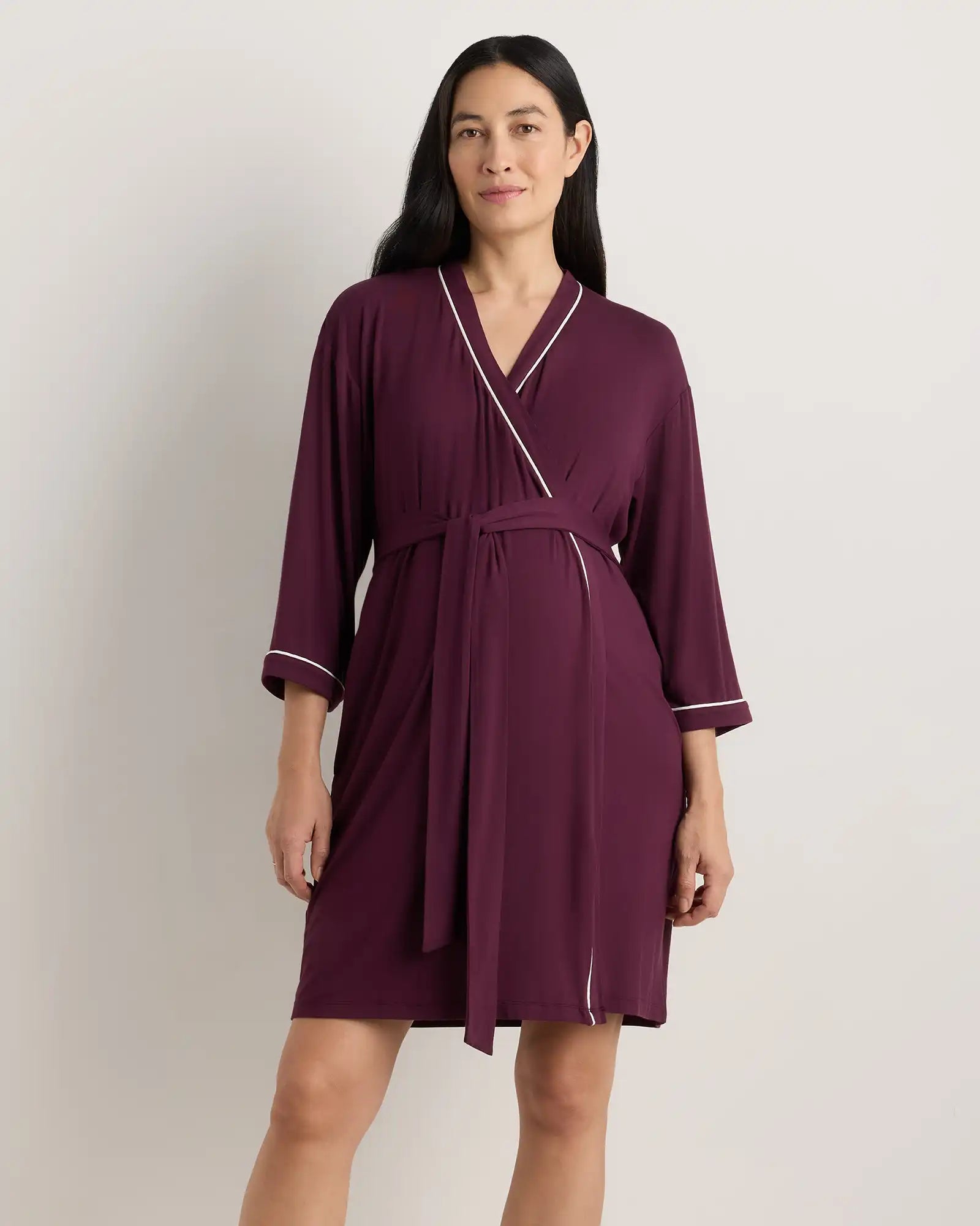Bamboo Jersey Maternity Robe