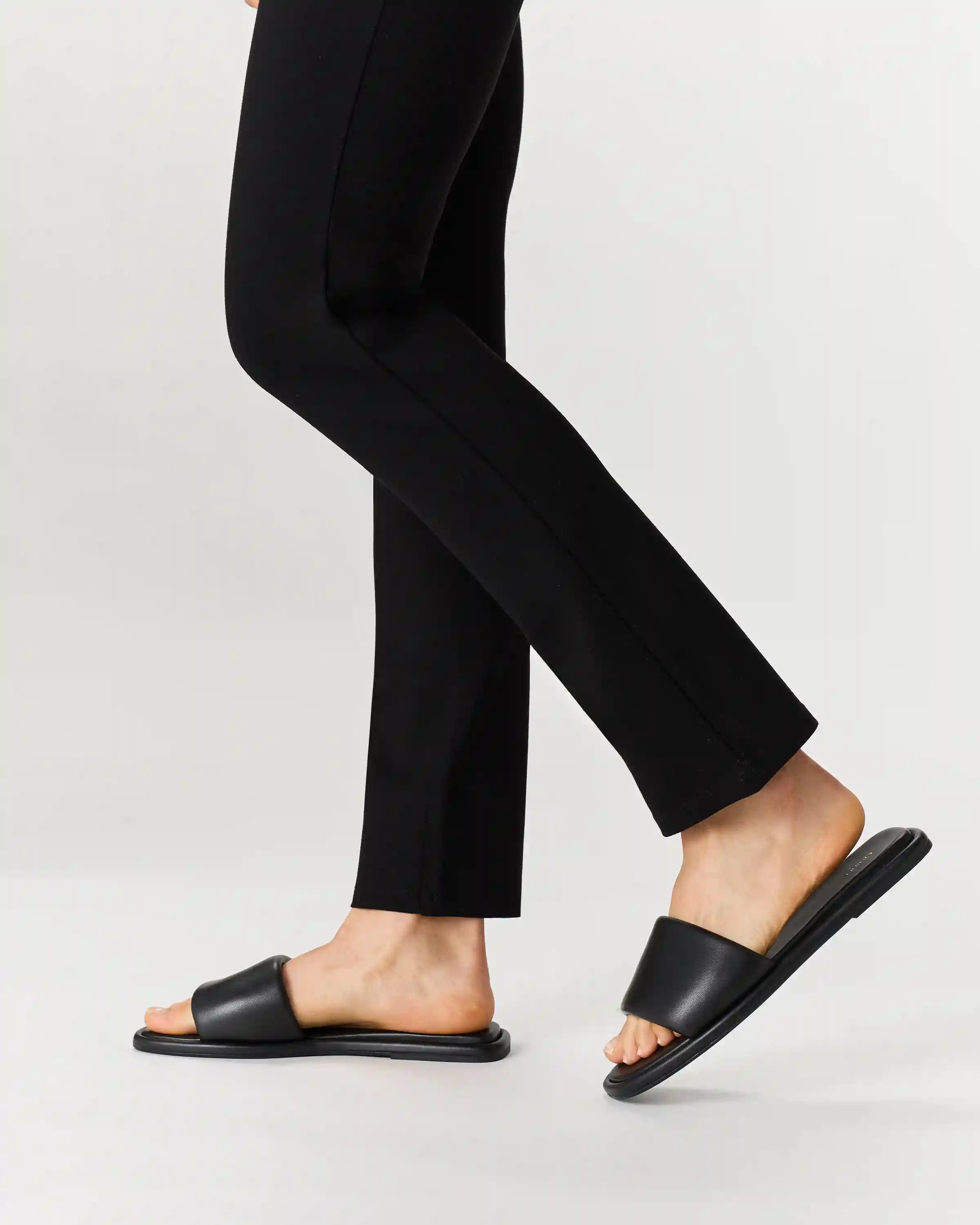 Italian Leather Slide Sandal