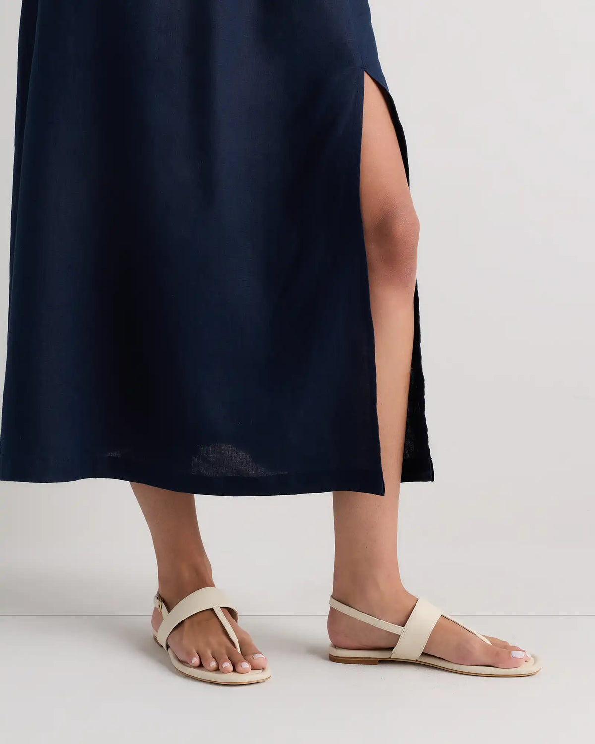 Italian Leather T-Strap Sandal