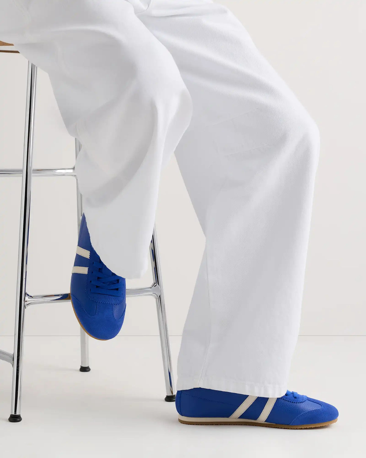 Italian Leather & Suede Low Profile Sneaker