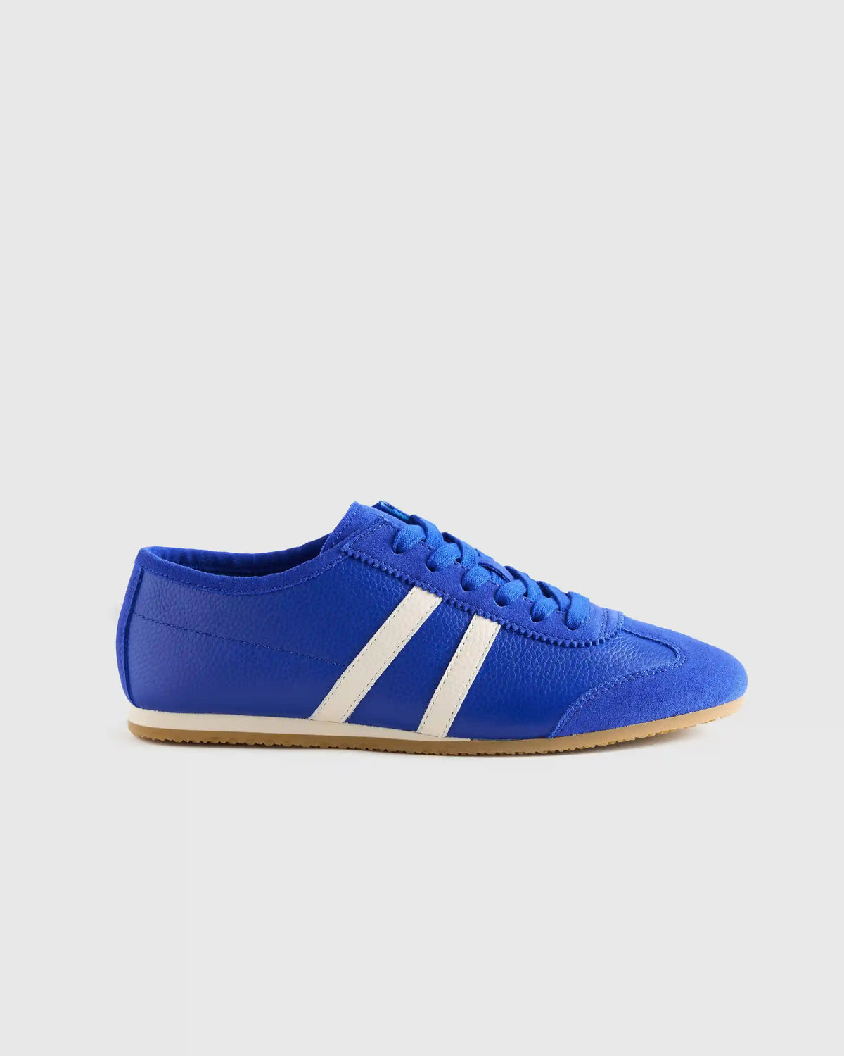 Italian Leather & Suede Low Profile Sneaker