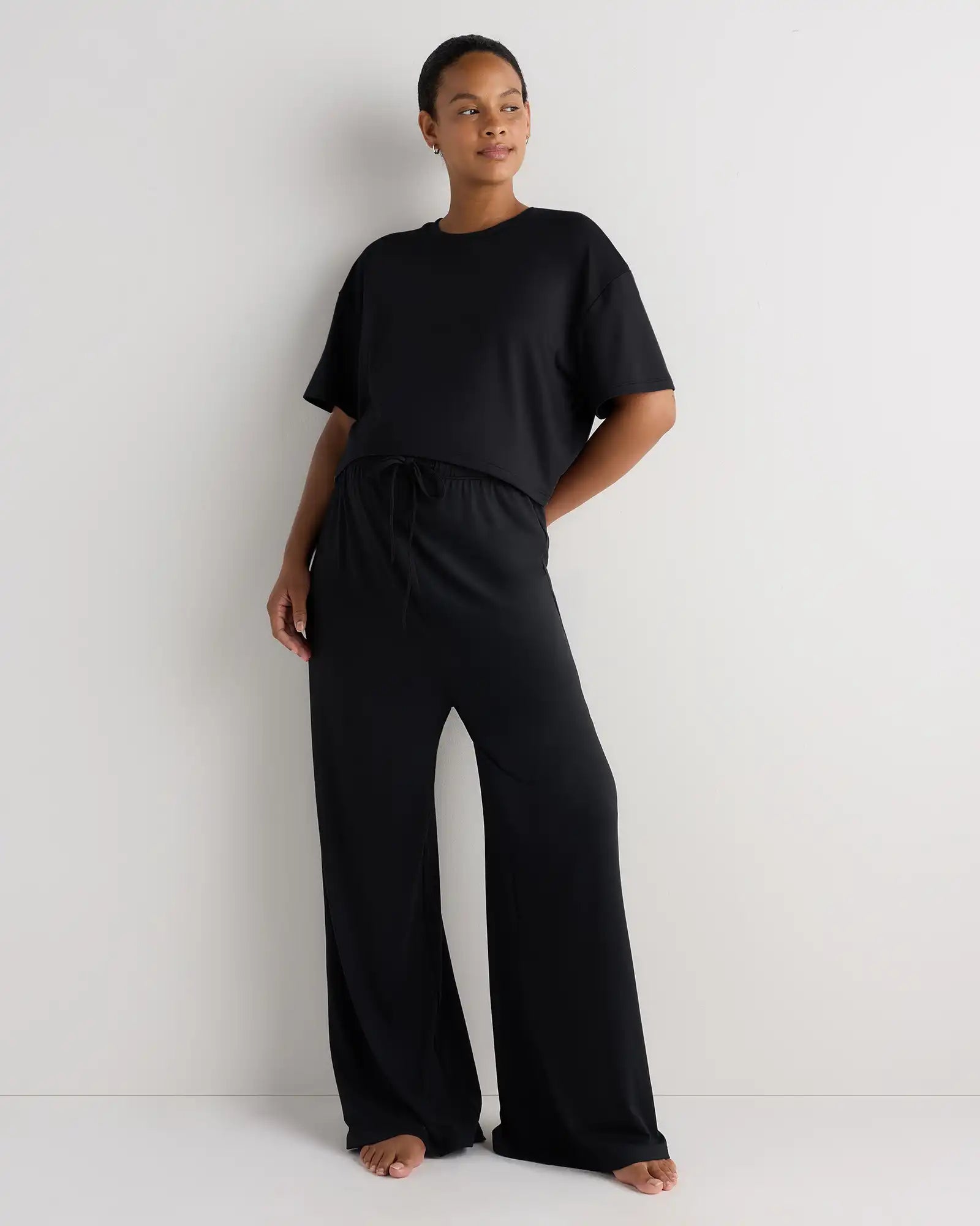 Smooth Stretch Maternity Wide Leg Lounge Pant