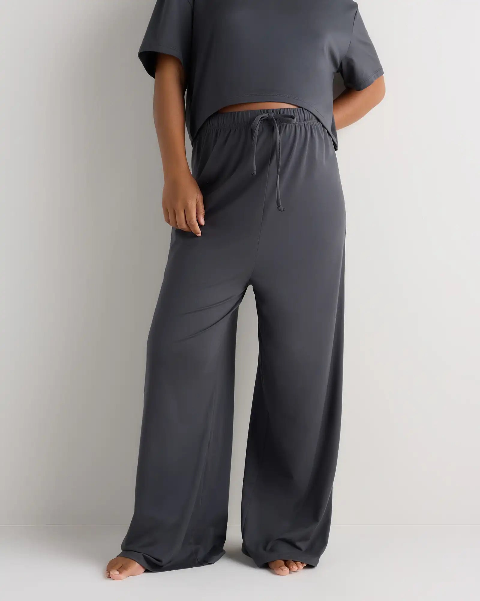 Smooth Stretch Maternity Wide Leg Lounge Pant