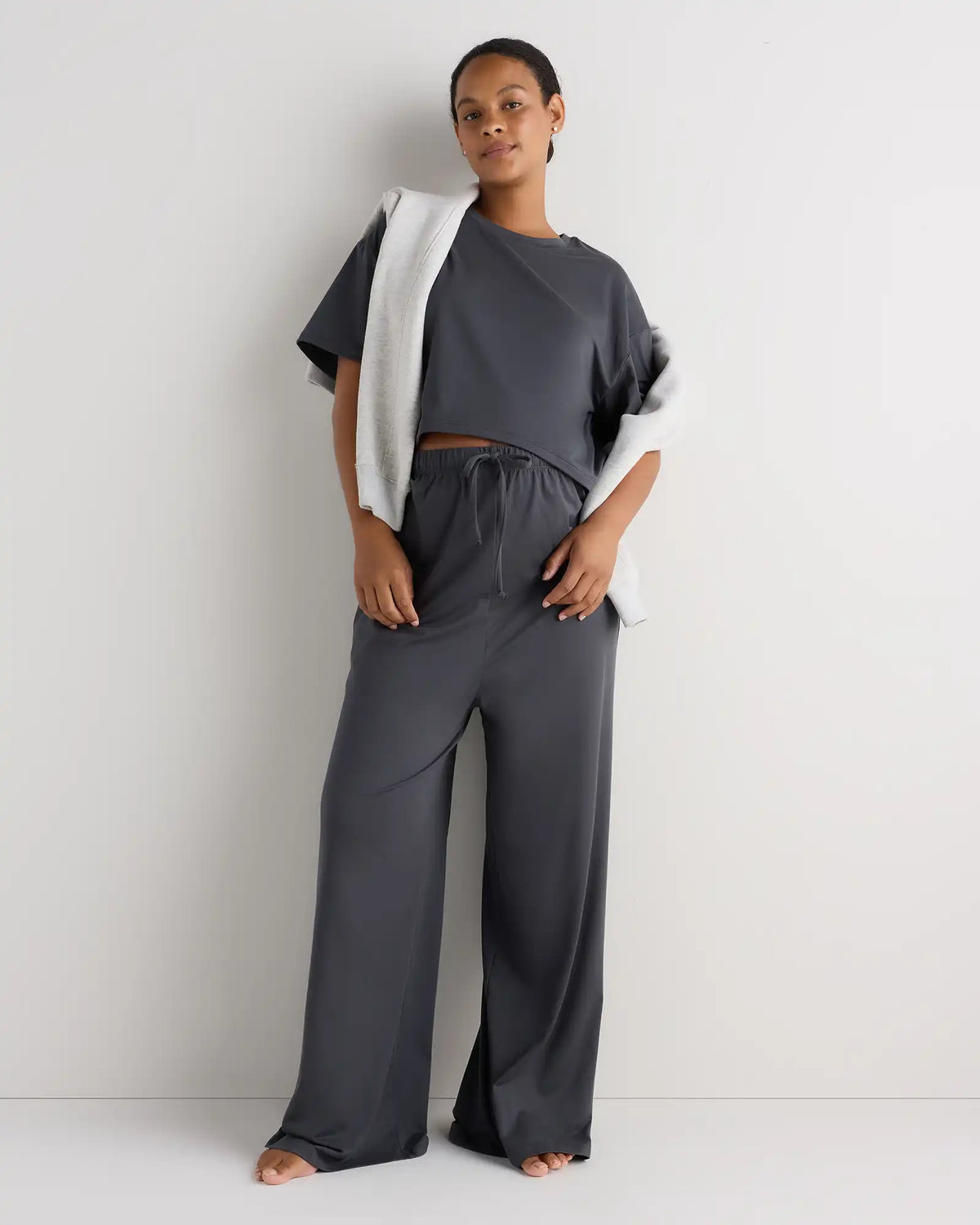 Smooth Stretch Maternity Wide Leg Lounge Pant