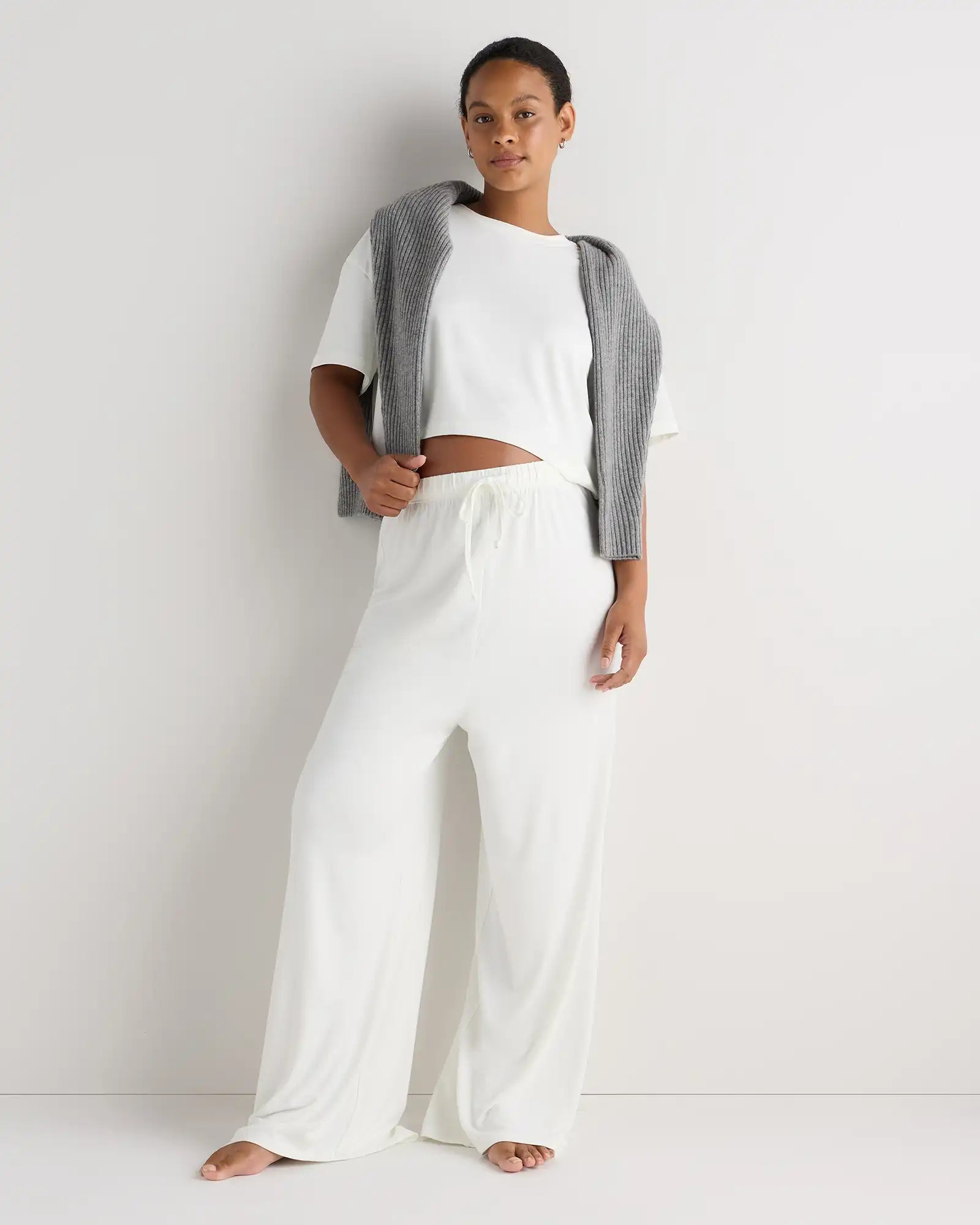 Smooth Stretch Maternity Wide Leg Lounge Pant