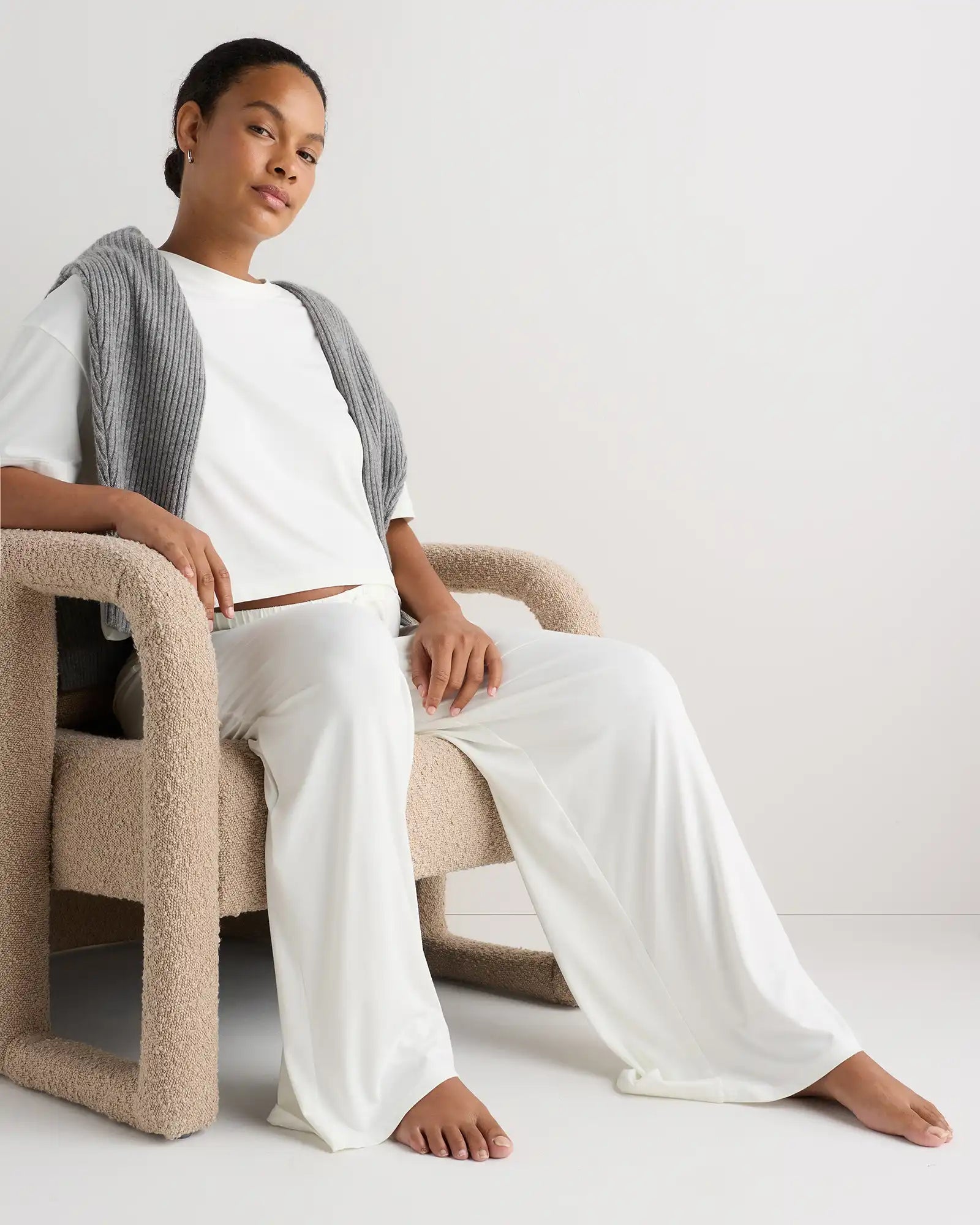 Smooth Stretch Maternity Wide Leg Lounge Pant