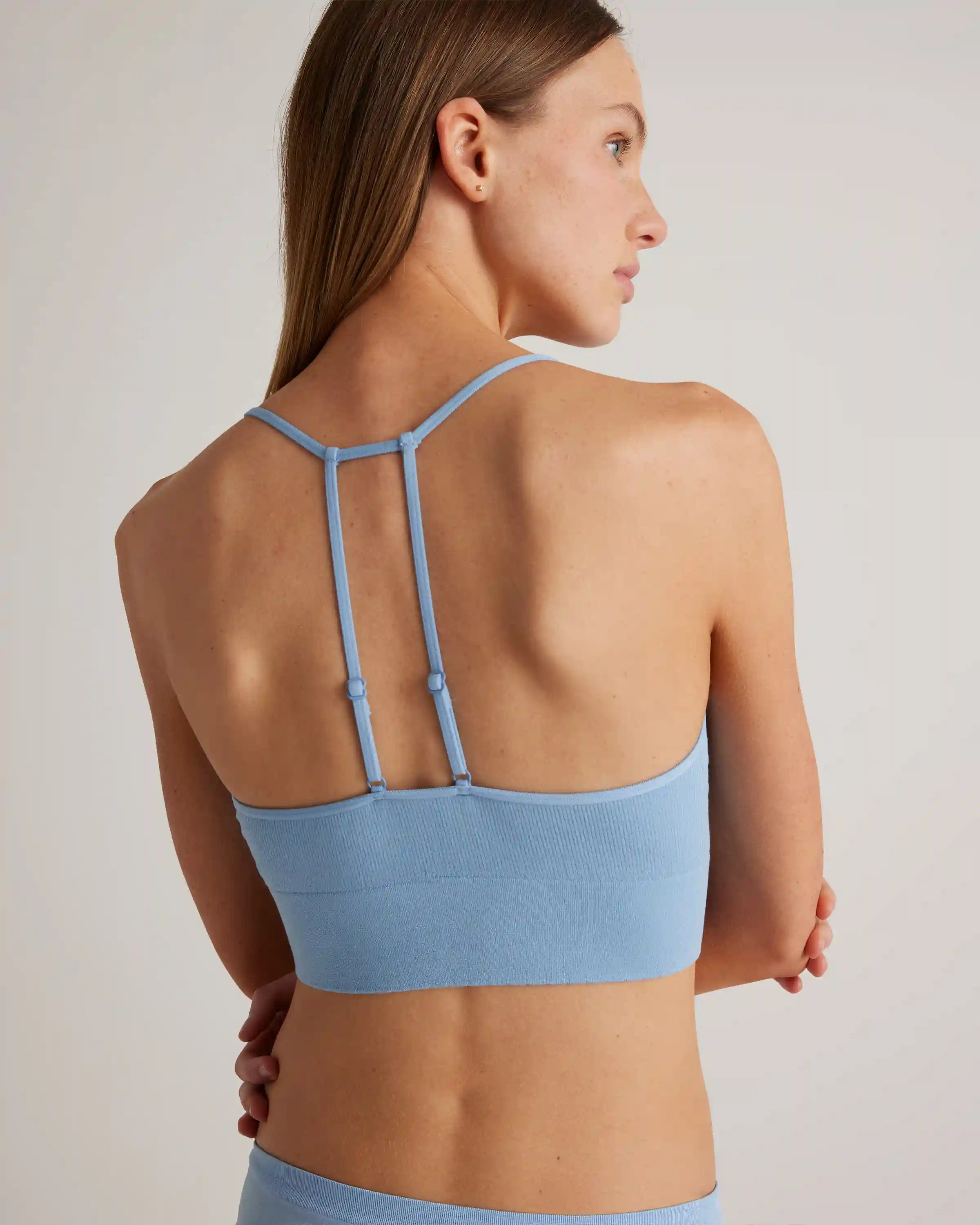 Comfort Rib T-Back Bralette (2-Pack)