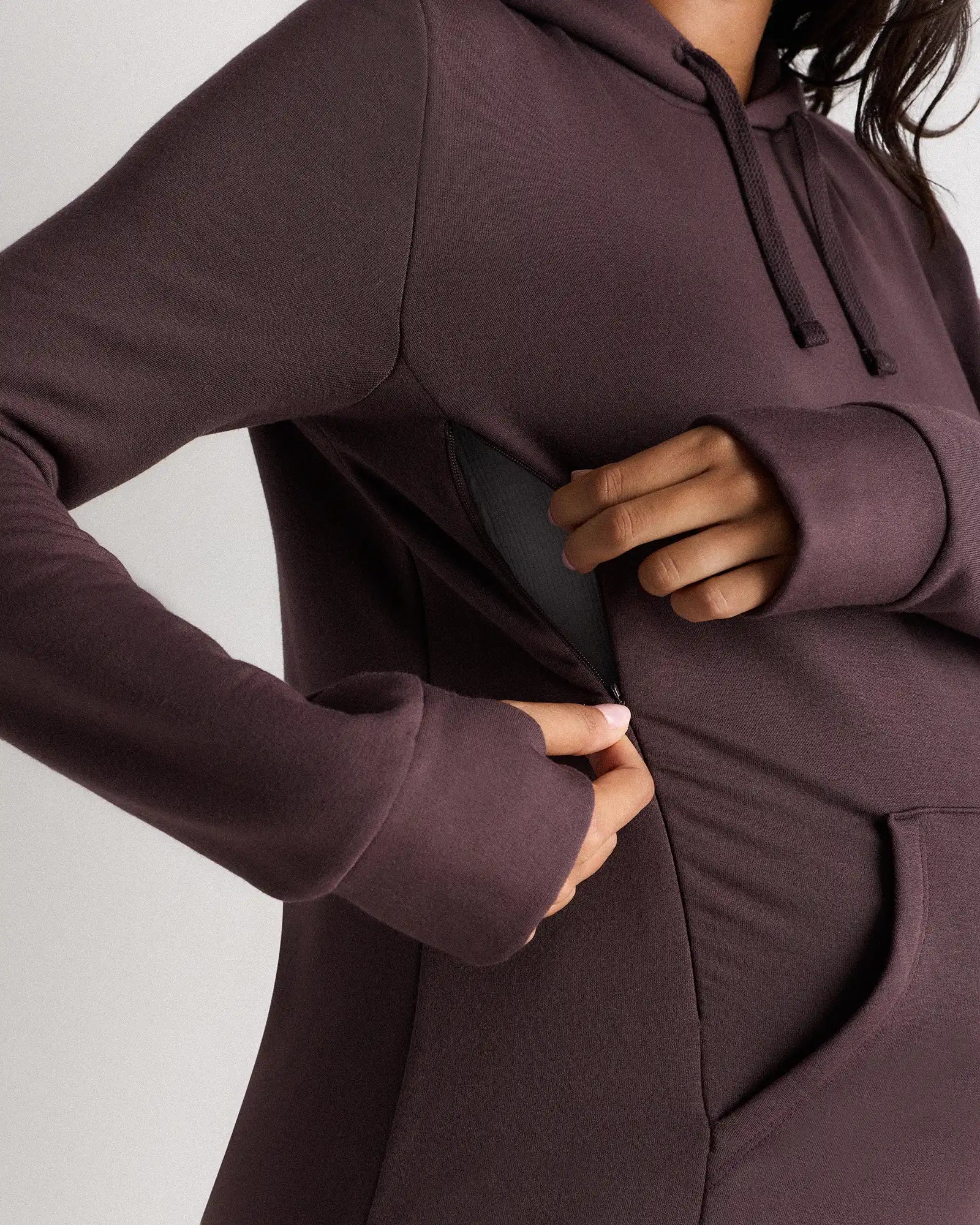 SuperSoft Fleece Maternity & Nursing Hoodie