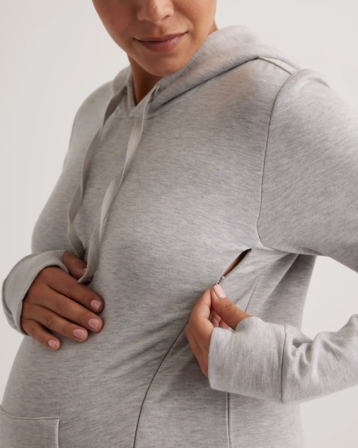 SuperSoft Fleece Maternity & Nursing Hoodie