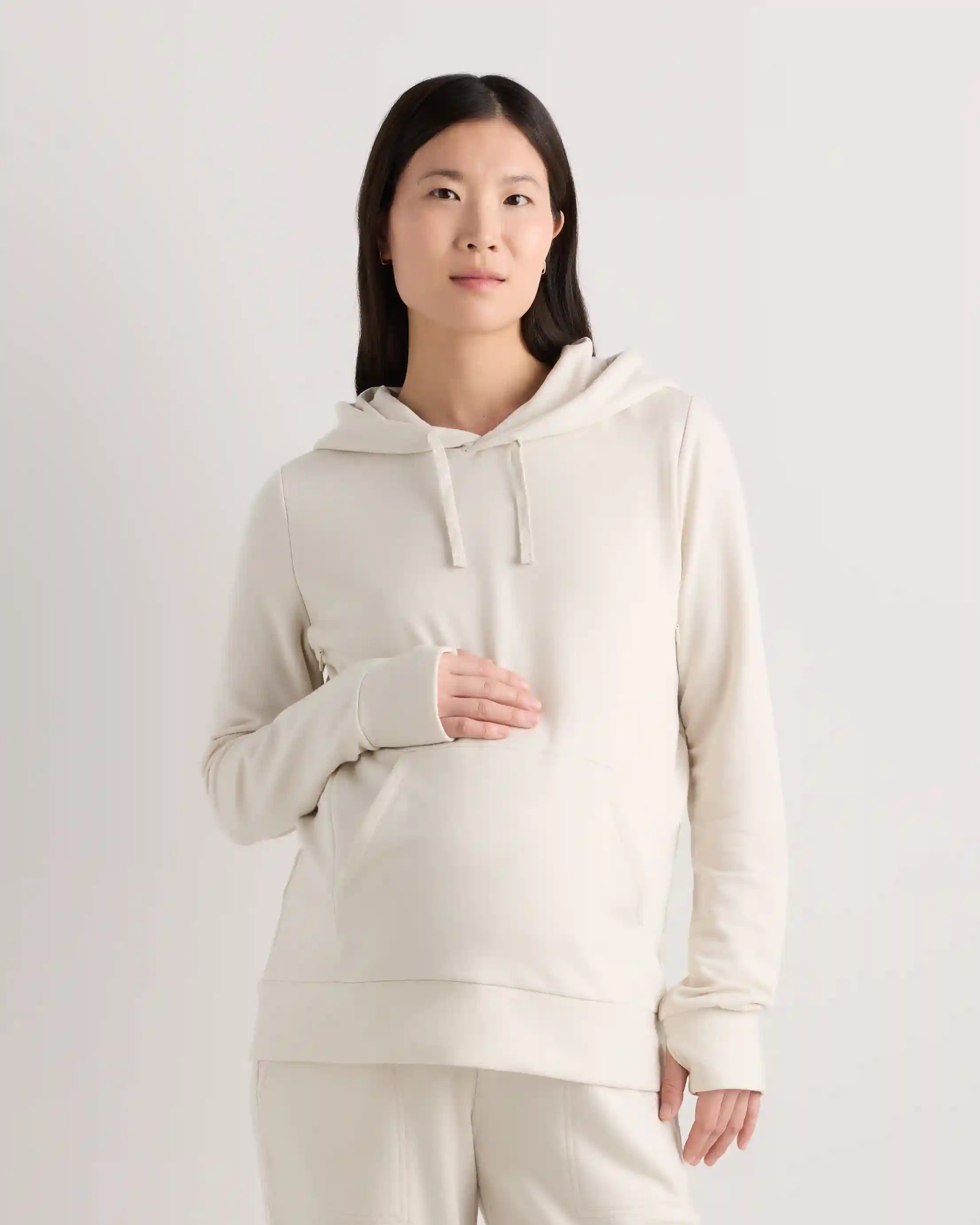 SuperSoft Fleece Maternity & Nursing Hoodie