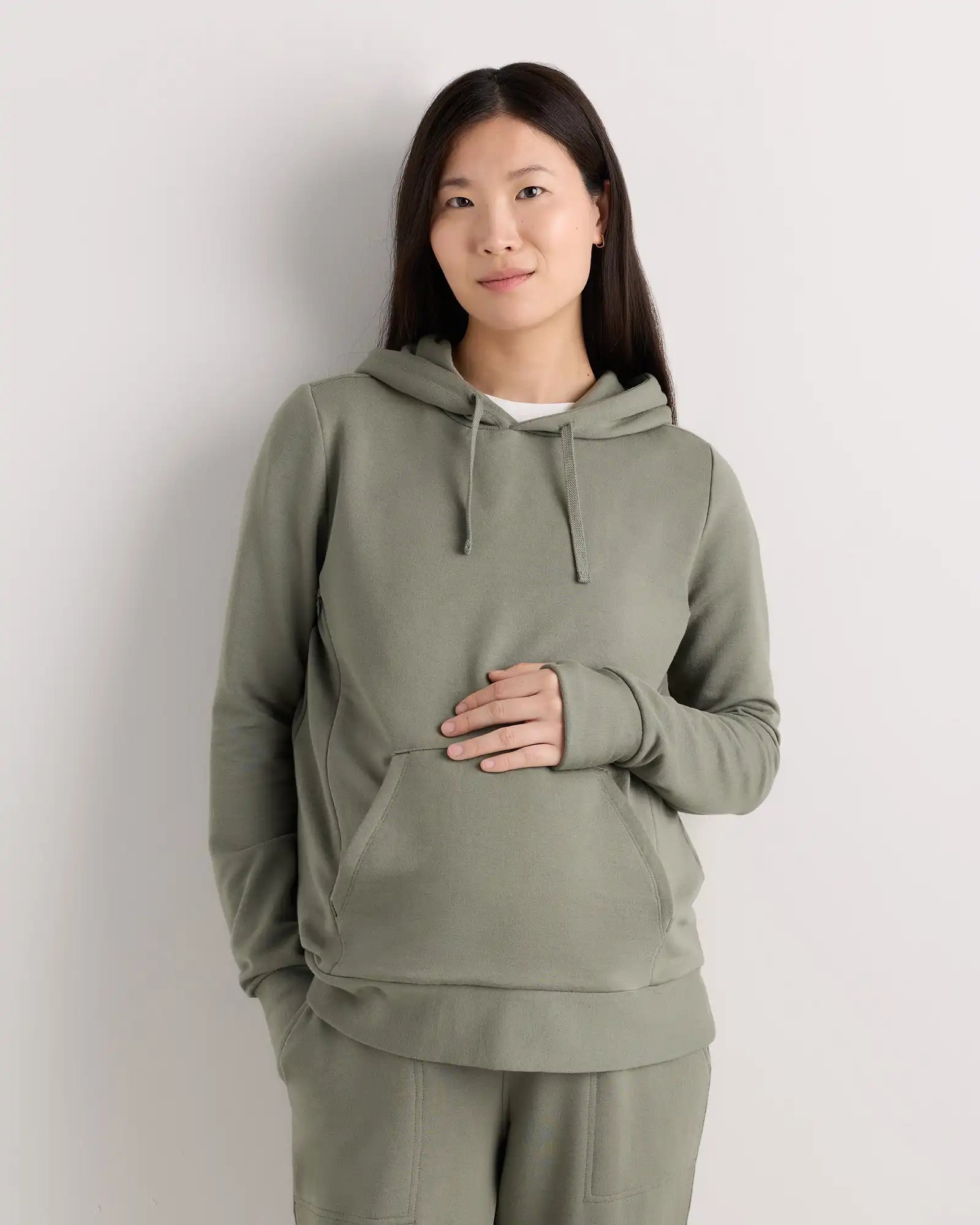 SuperSoft Fleece Maternity & Nursing Hoodie