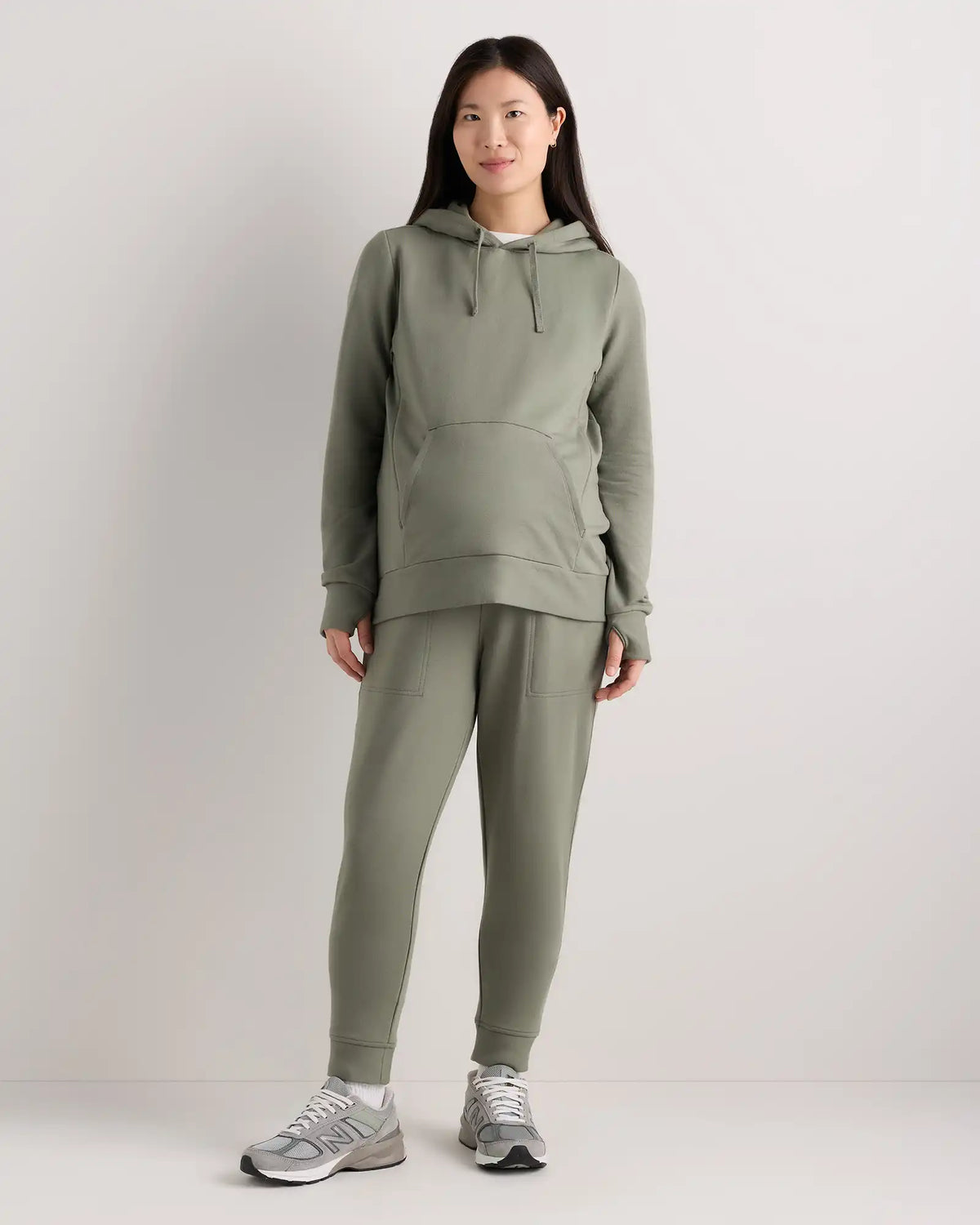 SuperSoft Fleece Maternity & Nursing Hoodie