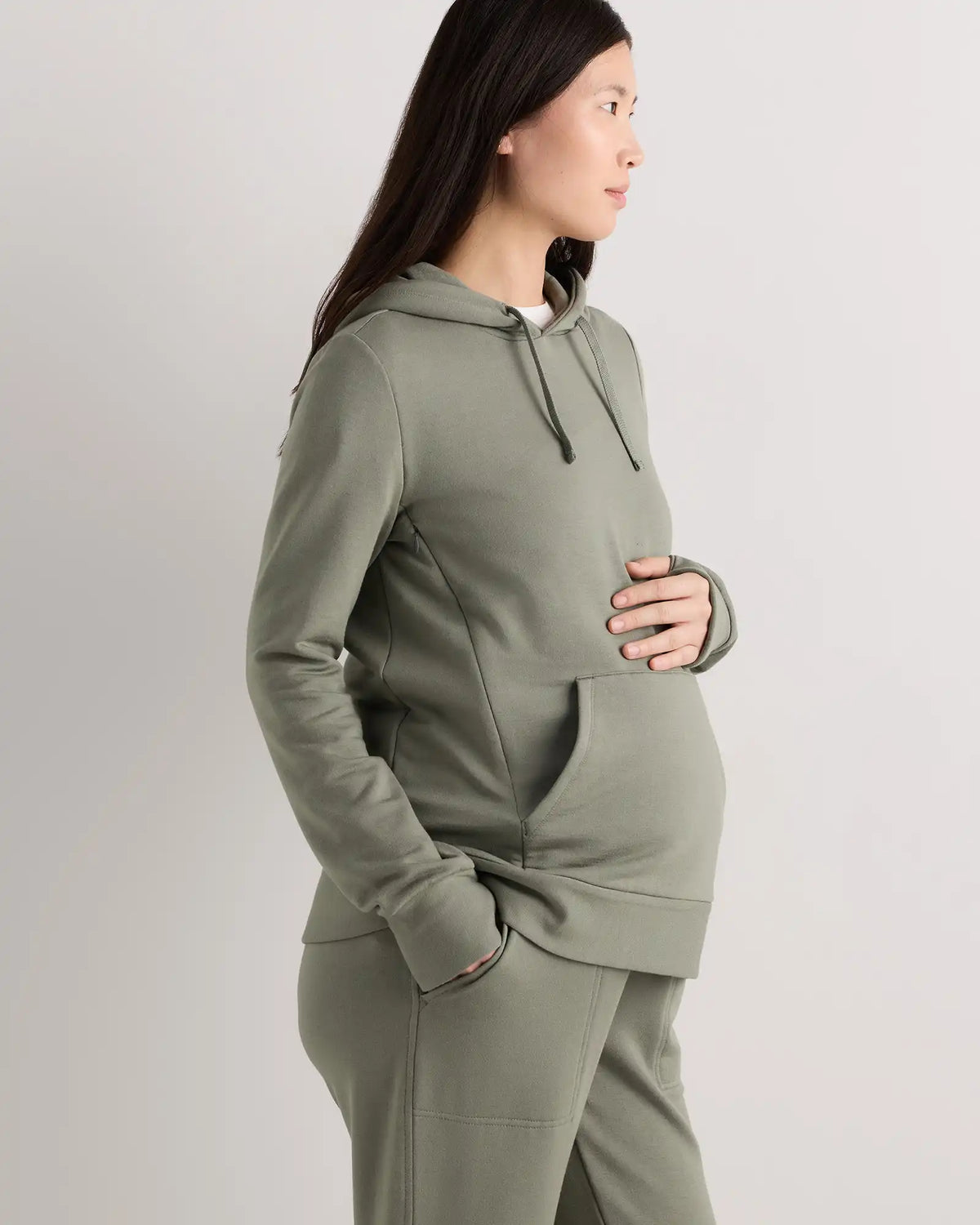 SuperSoft Fleece Maternity & Nursing Hoodie