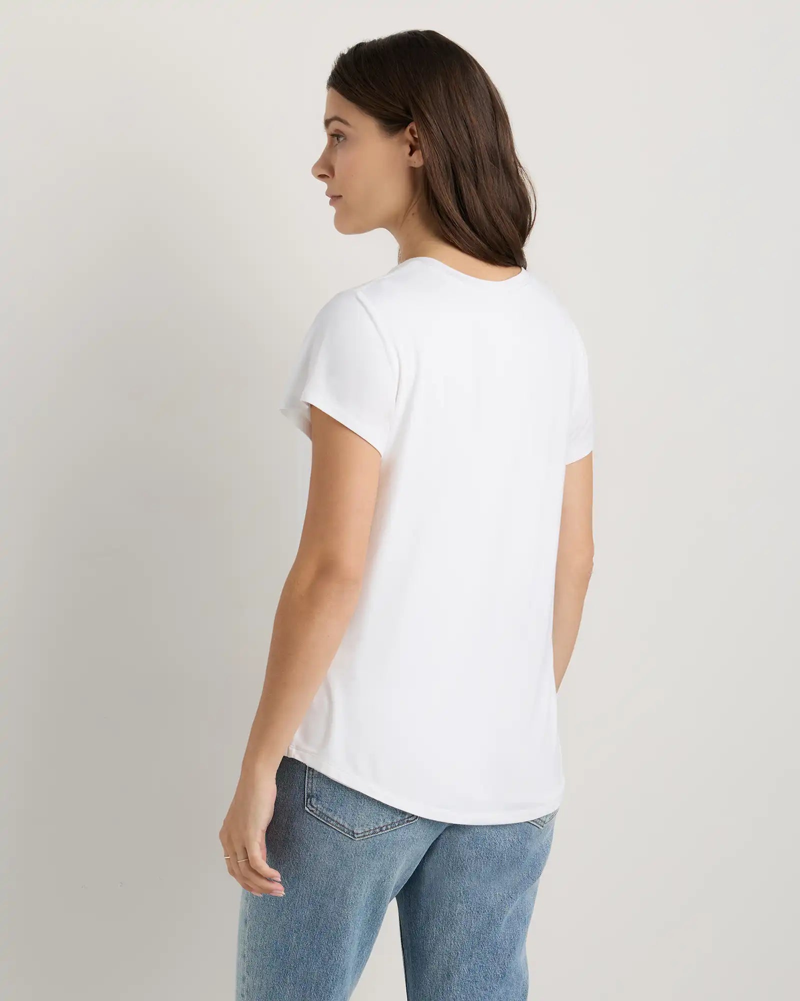 Bamboo Jersey Nursing Scoop Neck Tee