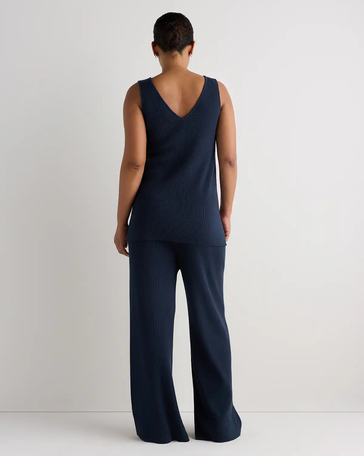 Cotton Cashmere Maternity Wide Leg Pants