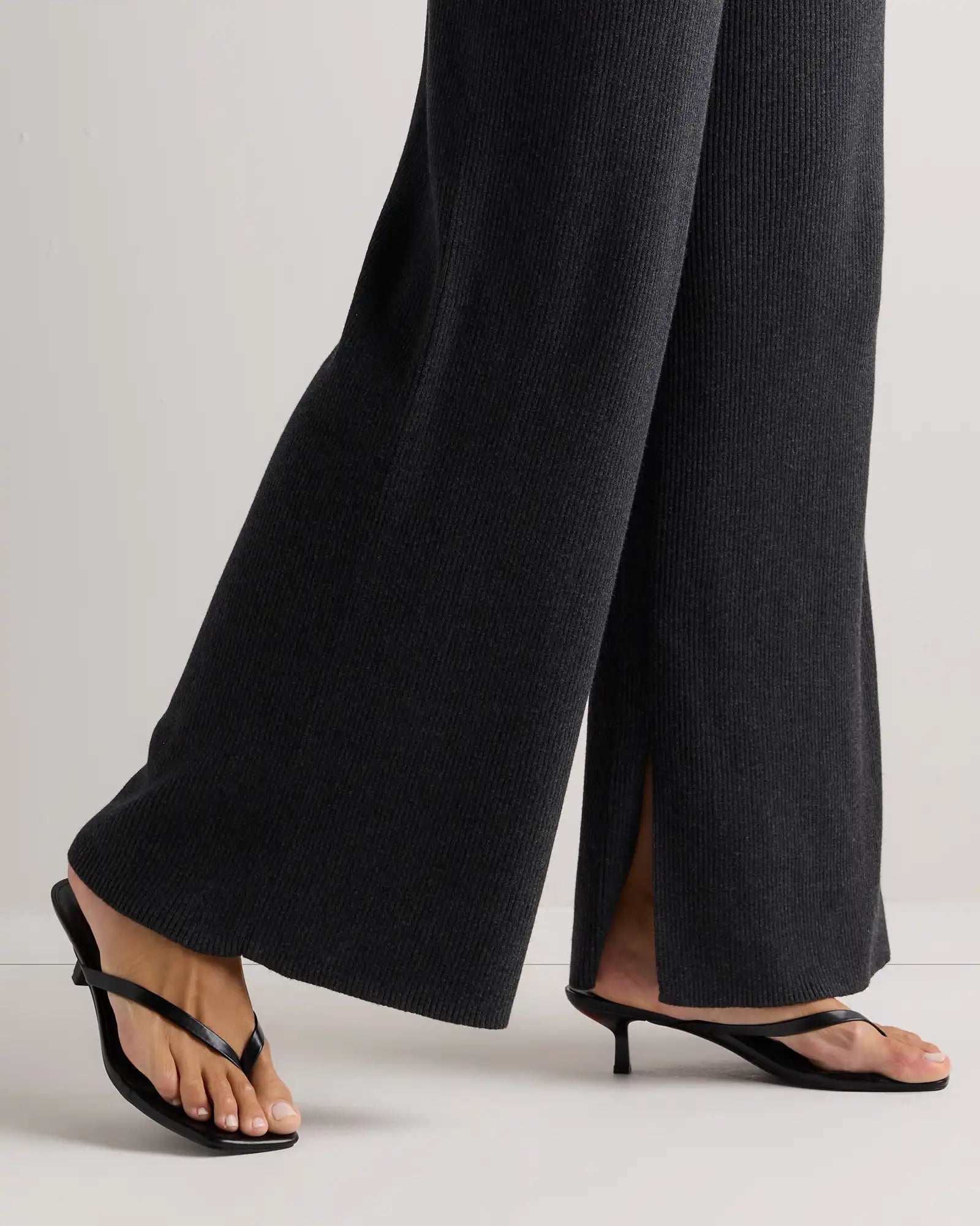 Cotton Cashmere Maternity Wide Leg Pants