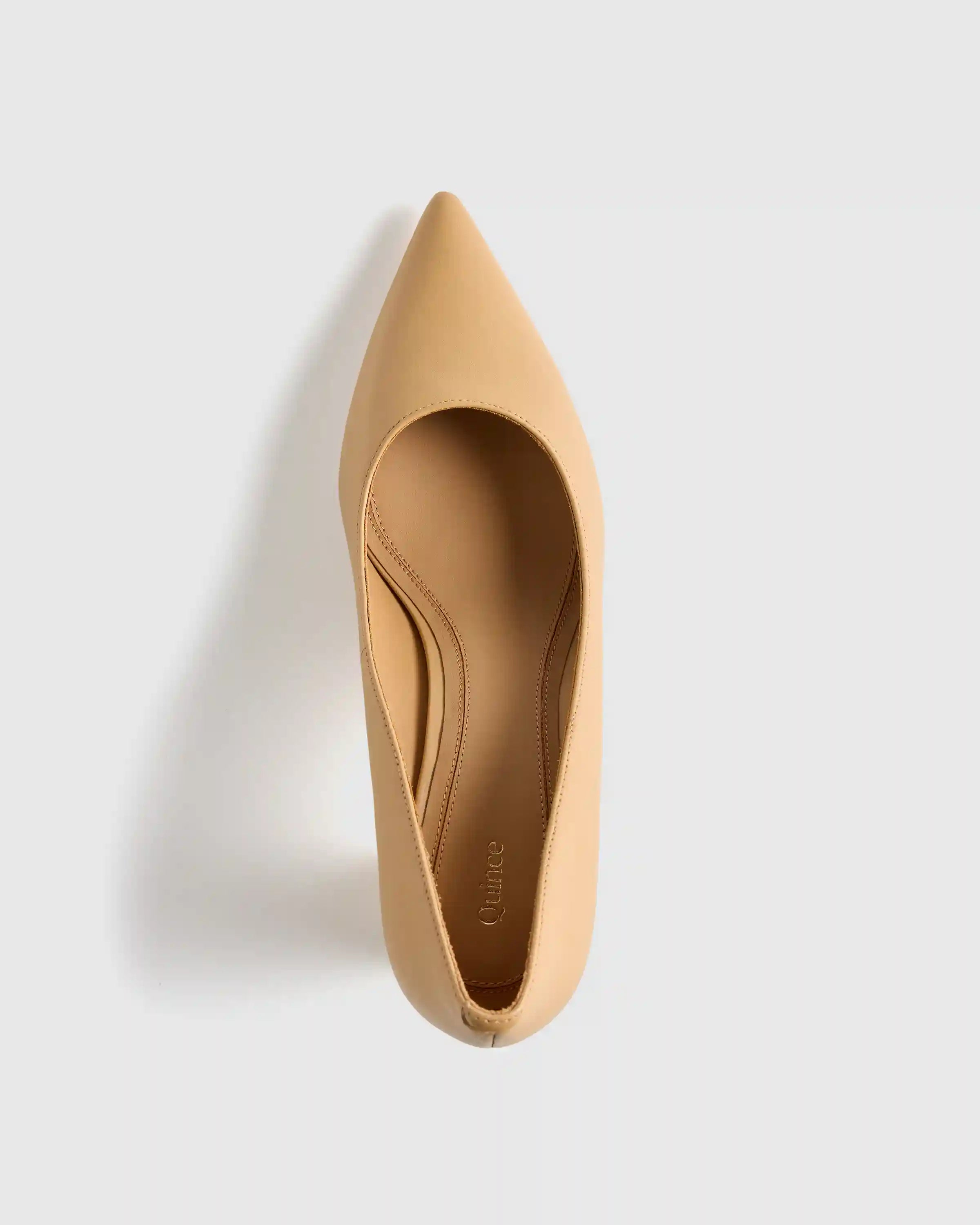 Italian Leather 65mm Block Heel Pump