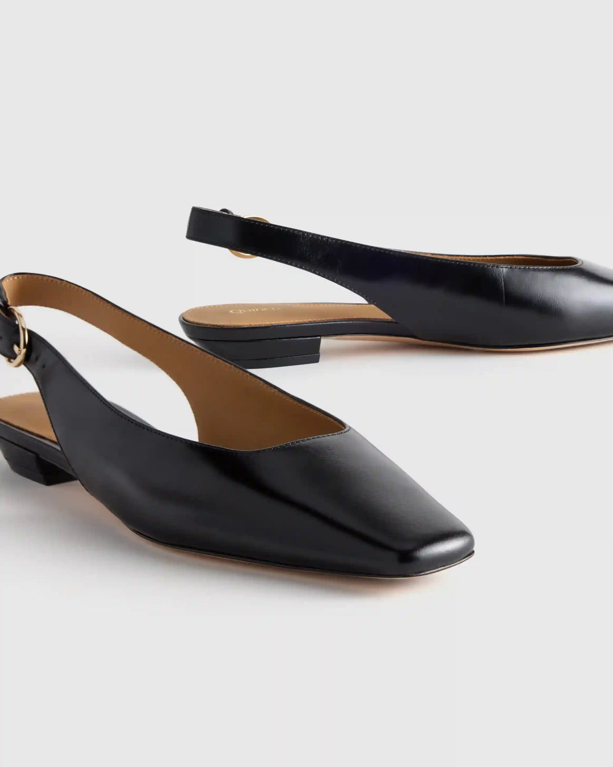 Italian Leather Slingback Flat