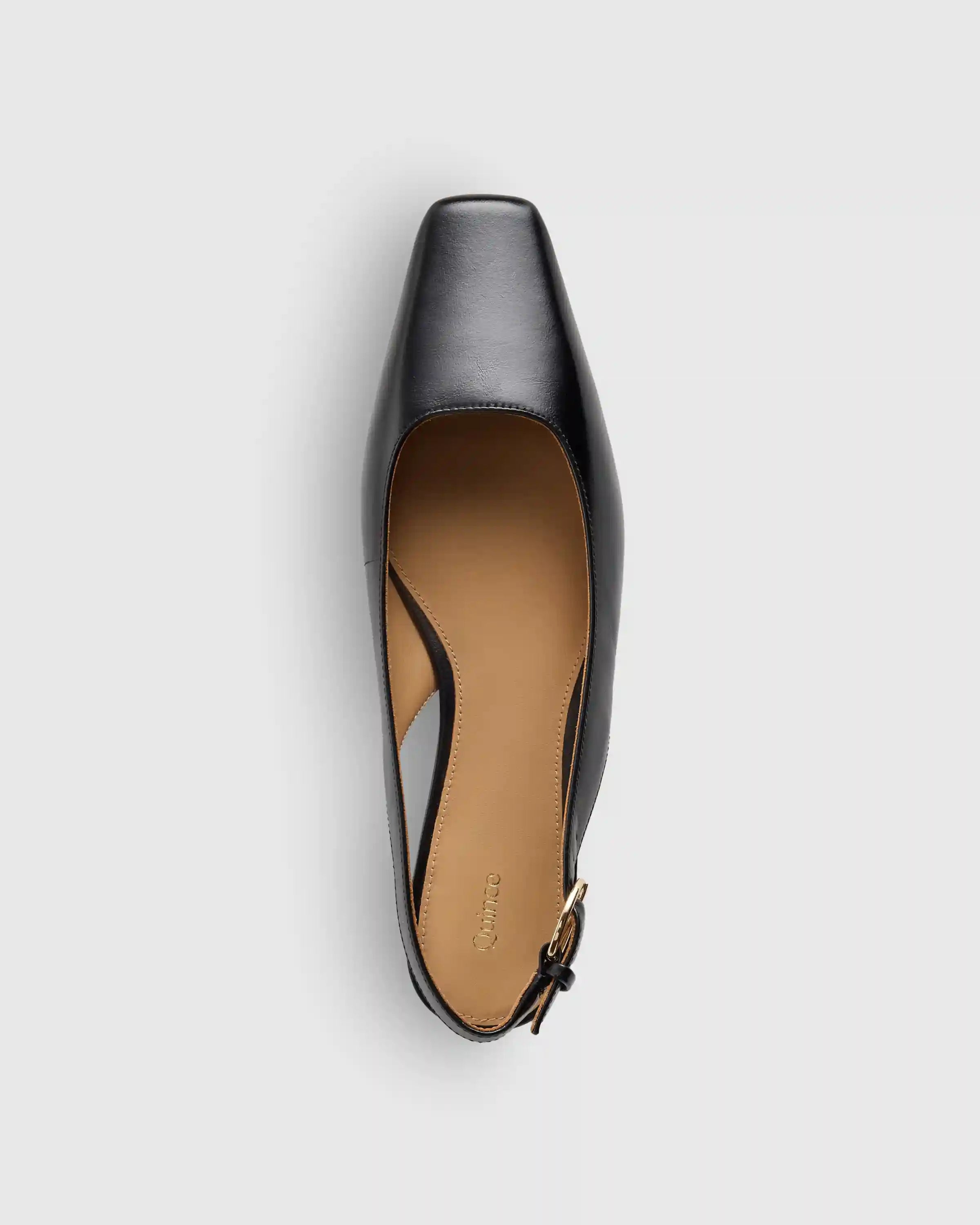 Italian Leather Slingback Flat