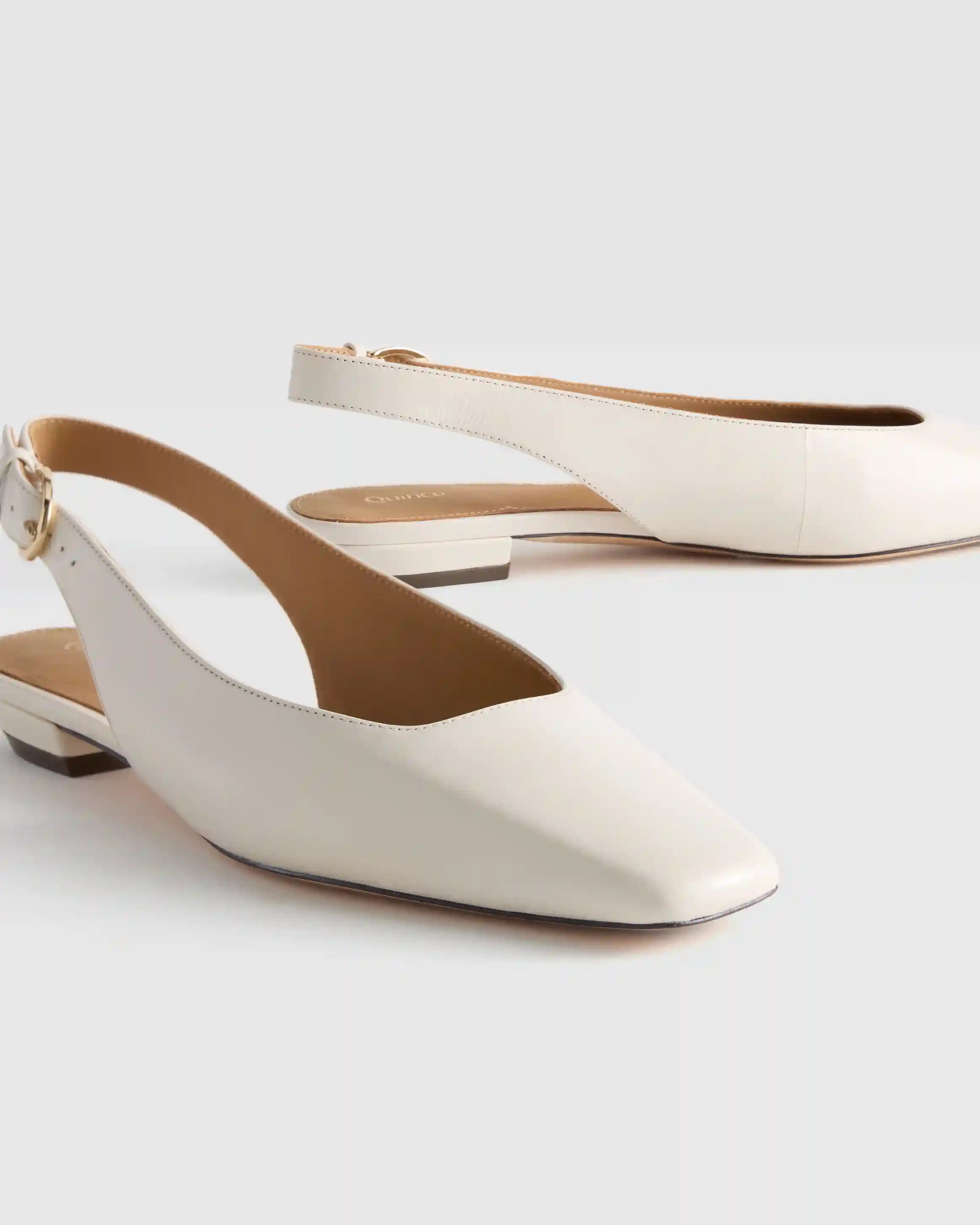Italian Leather Slingback Flat