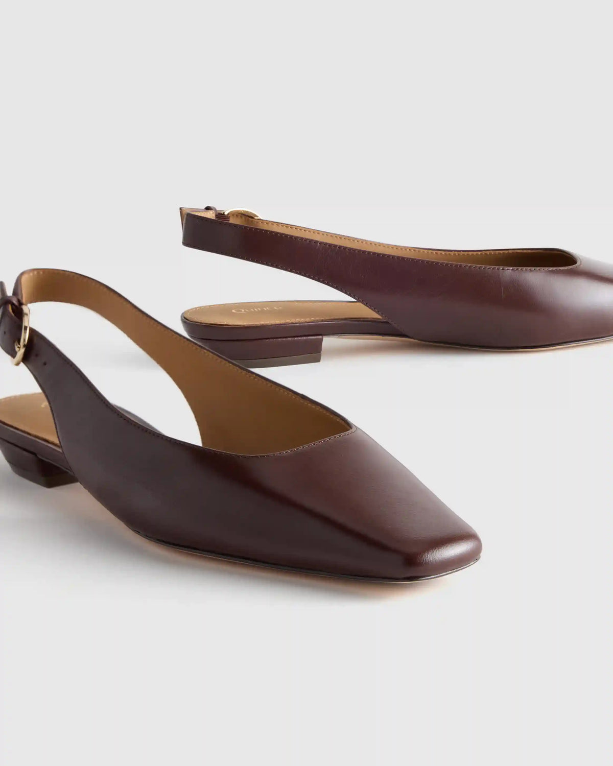 Italian Leather Slingback Flat