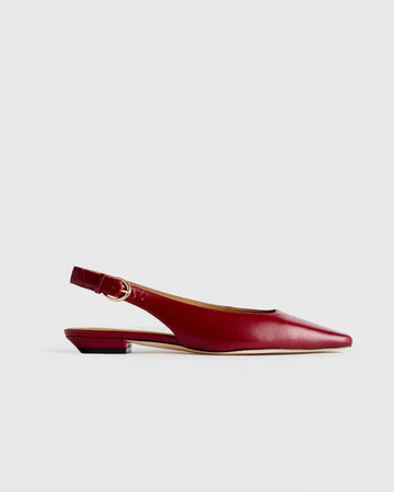 Italian Leather Slingback Flat