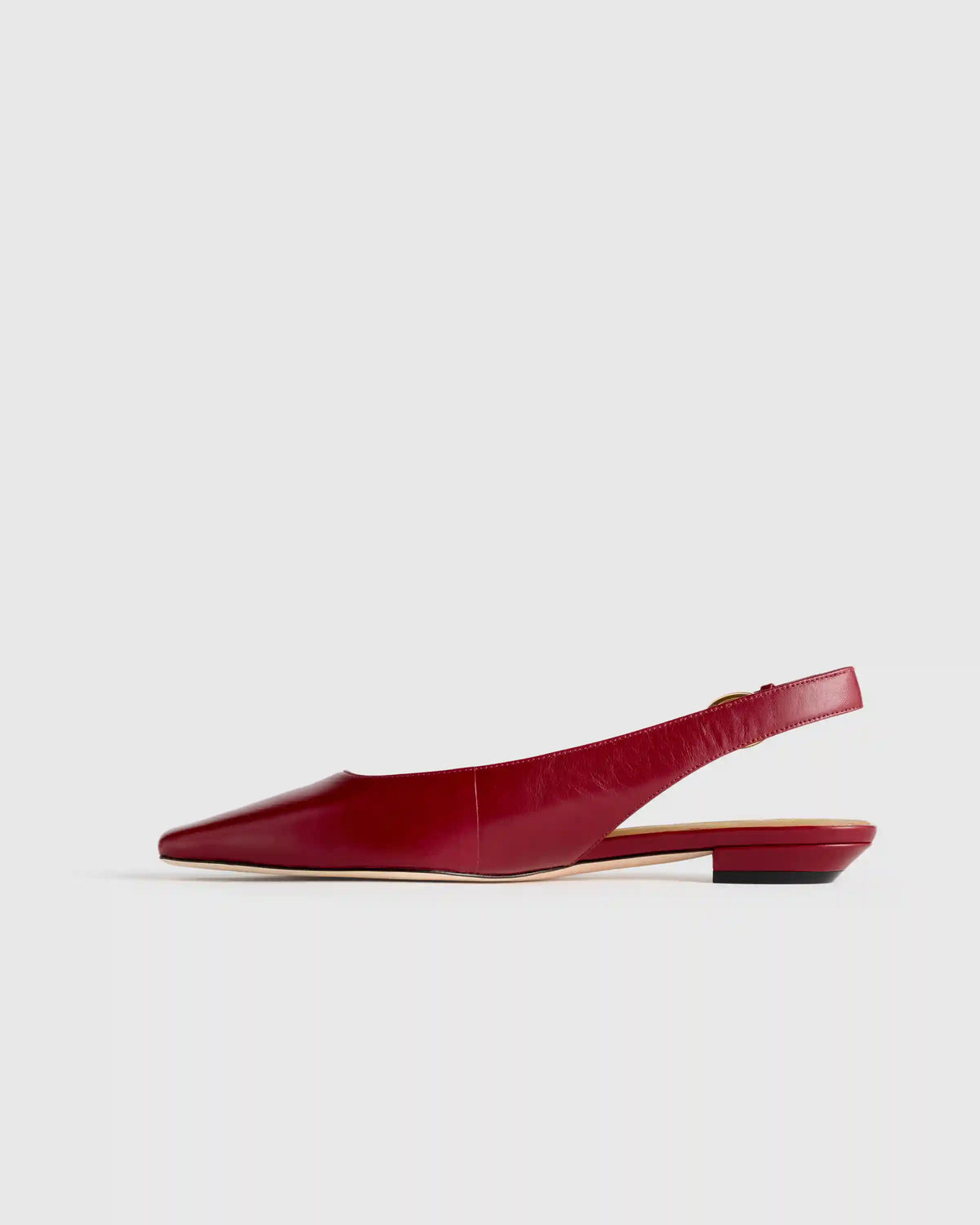 Italian Leather Slingback Flat