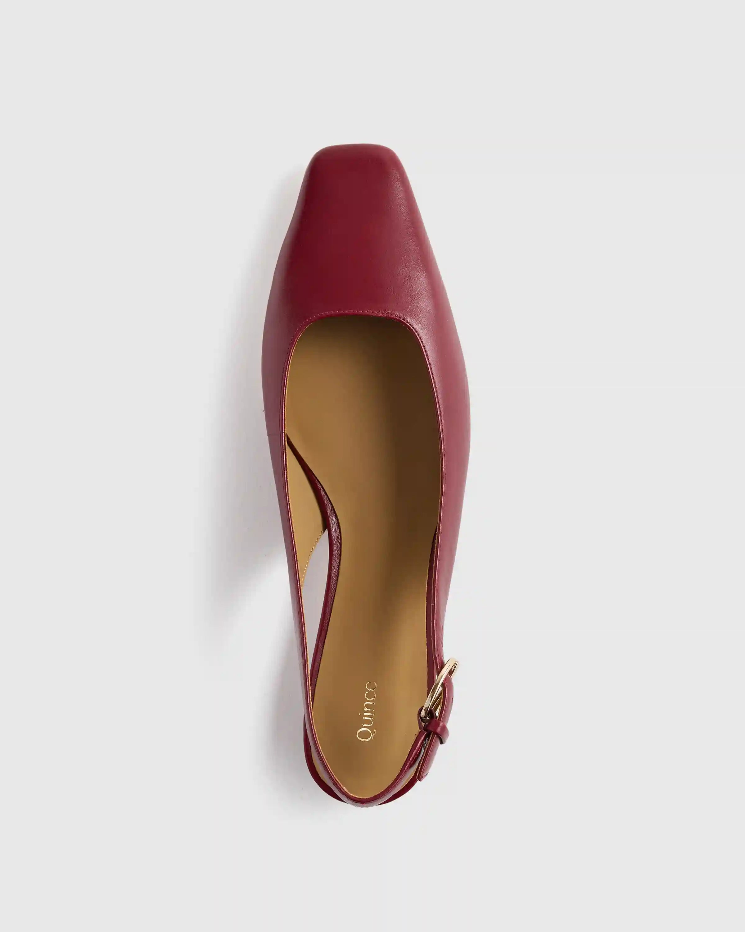 Italian Leather Slingback Flat