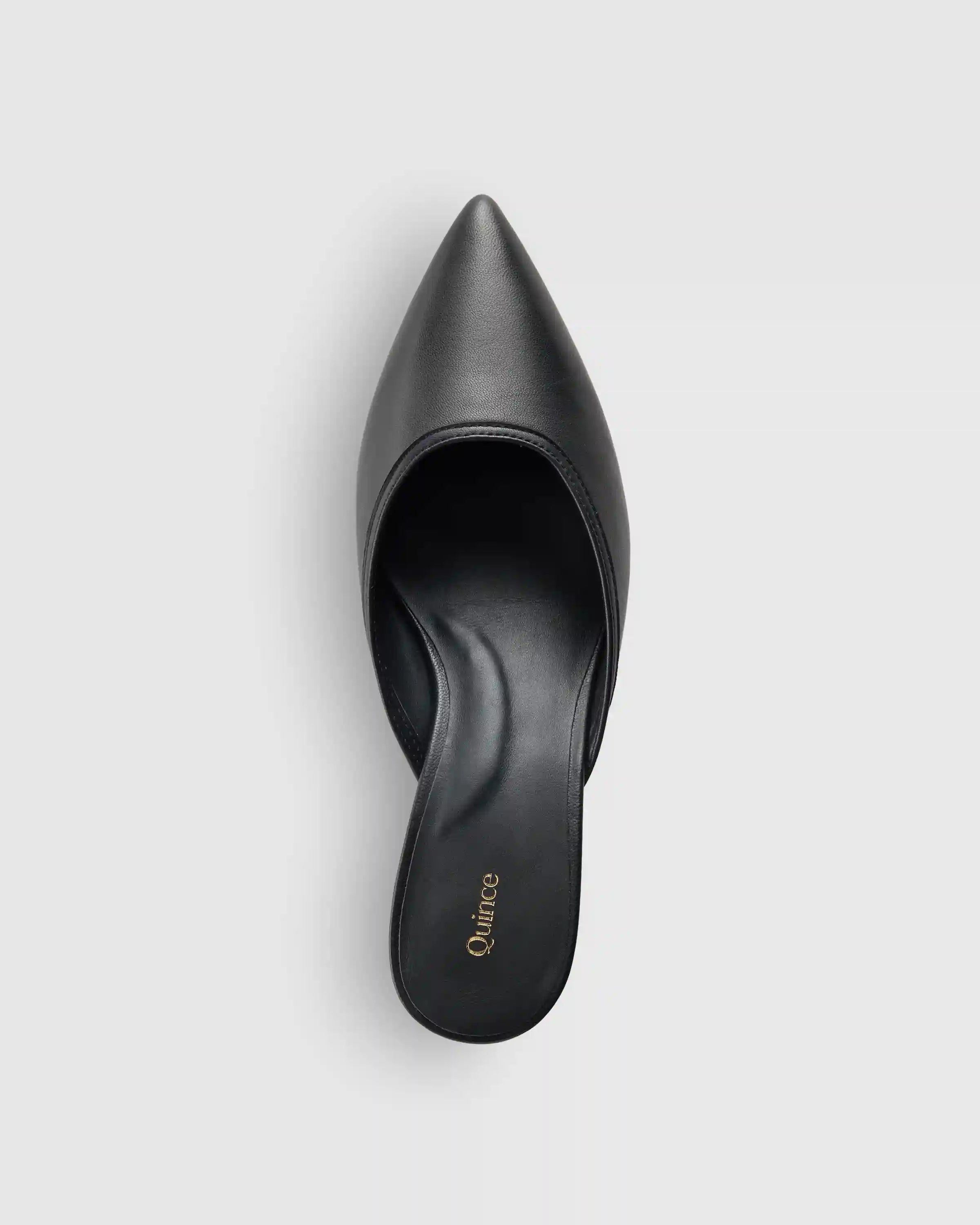 Italian Leather 55mm Kitten Heel Mule