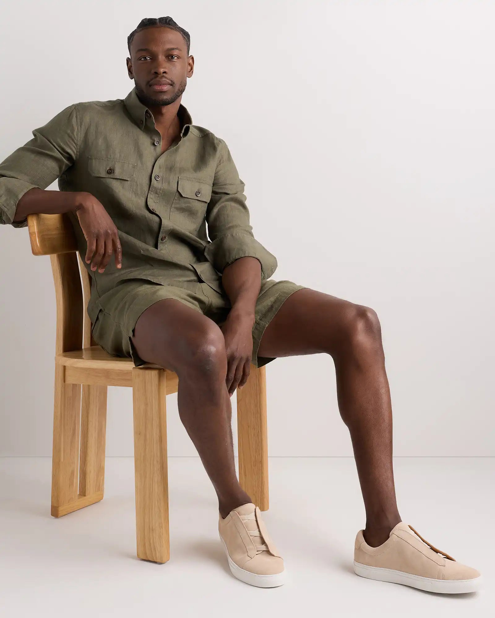 Italian Suede Tailored Sneaker