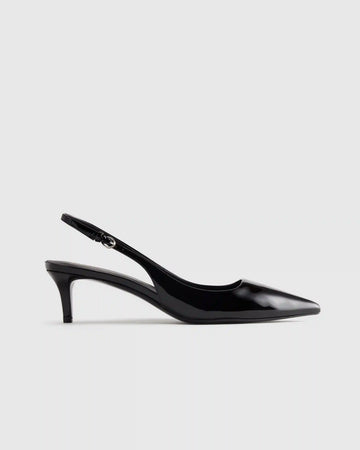 Italian Leather 55mm Slingback Pump