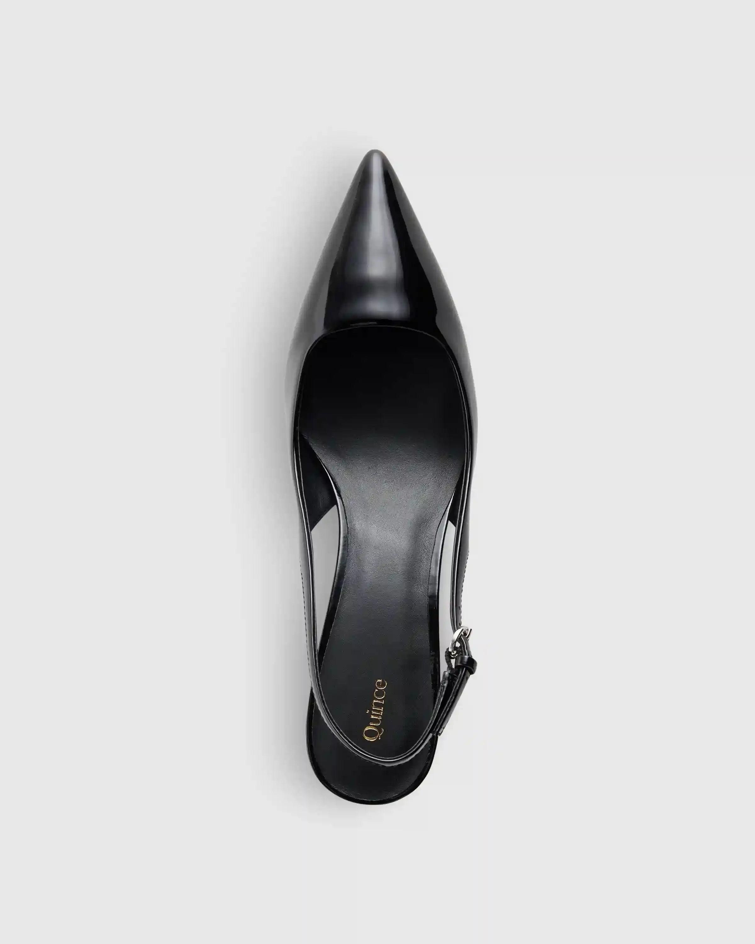 Italian Leather 55mm Slingback Pump