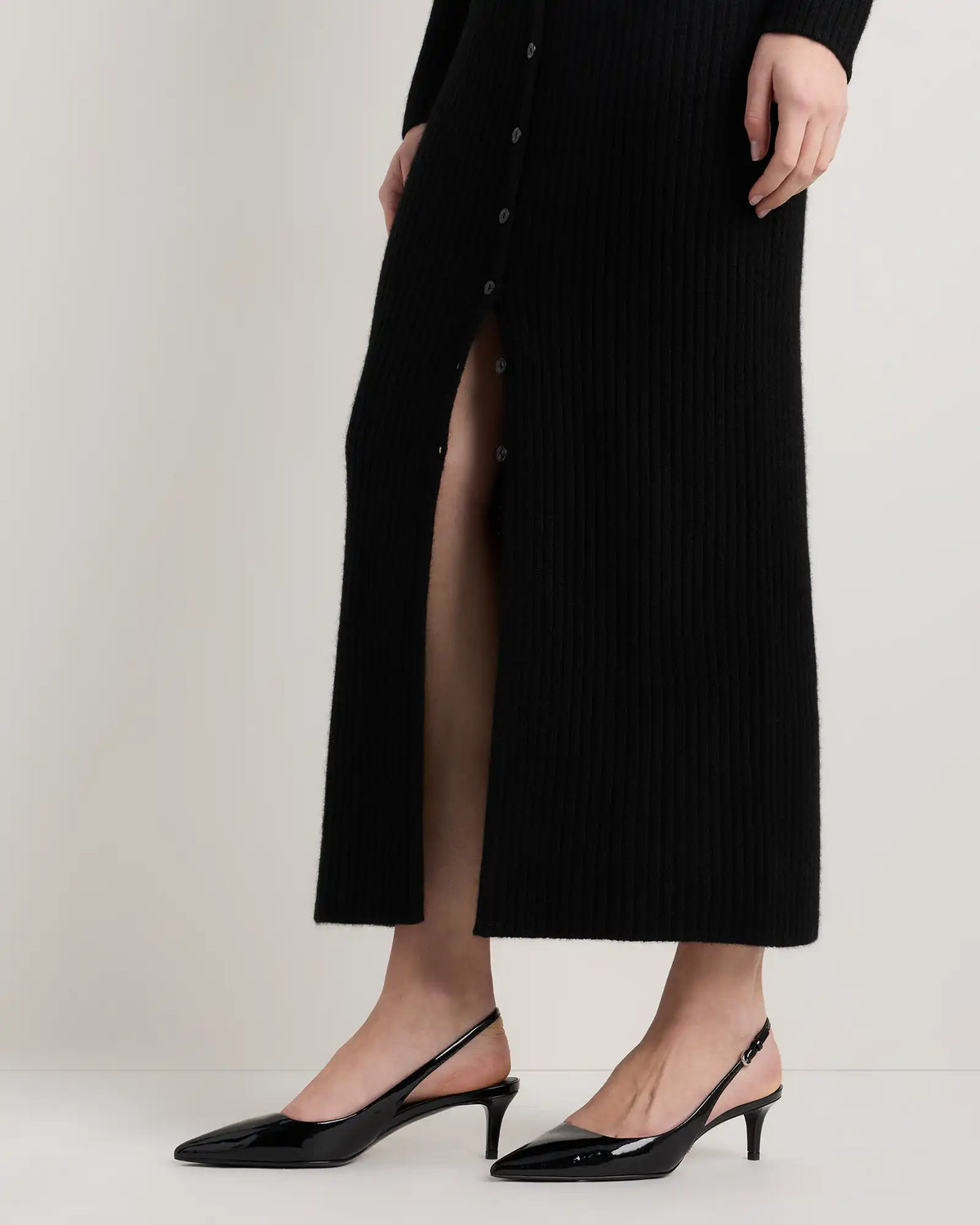 Italian Leather 55mm Slingback Pump