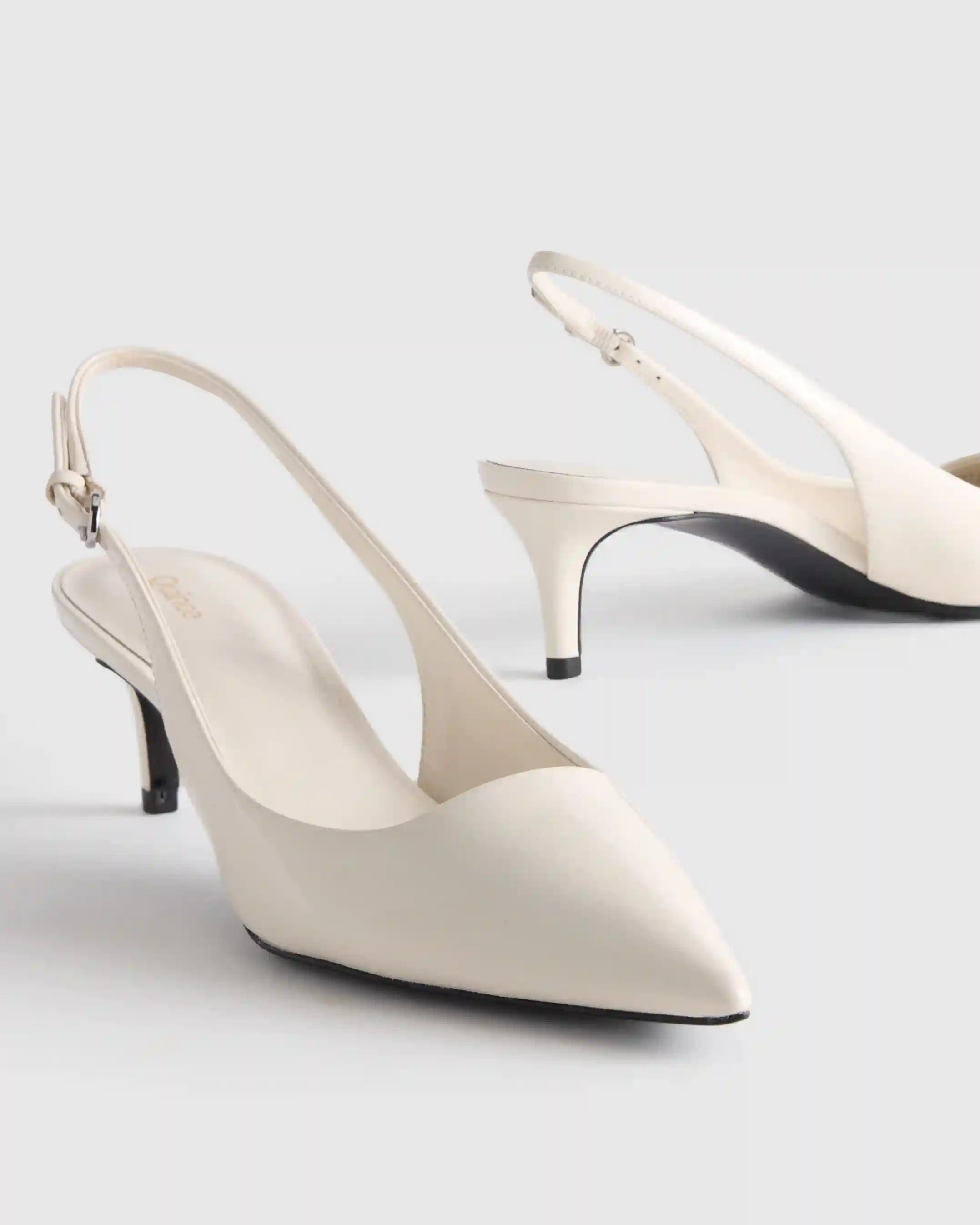 Italian Leather 55mm Slingback Pump