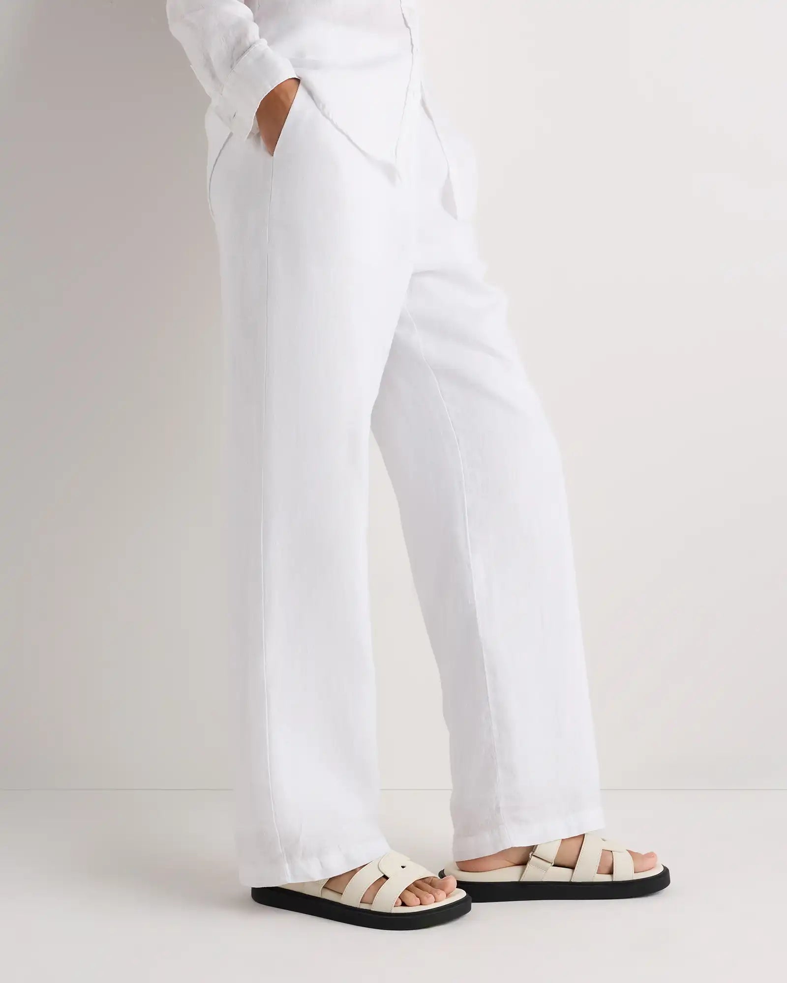 Italian Leather Sport Slide Sandal
