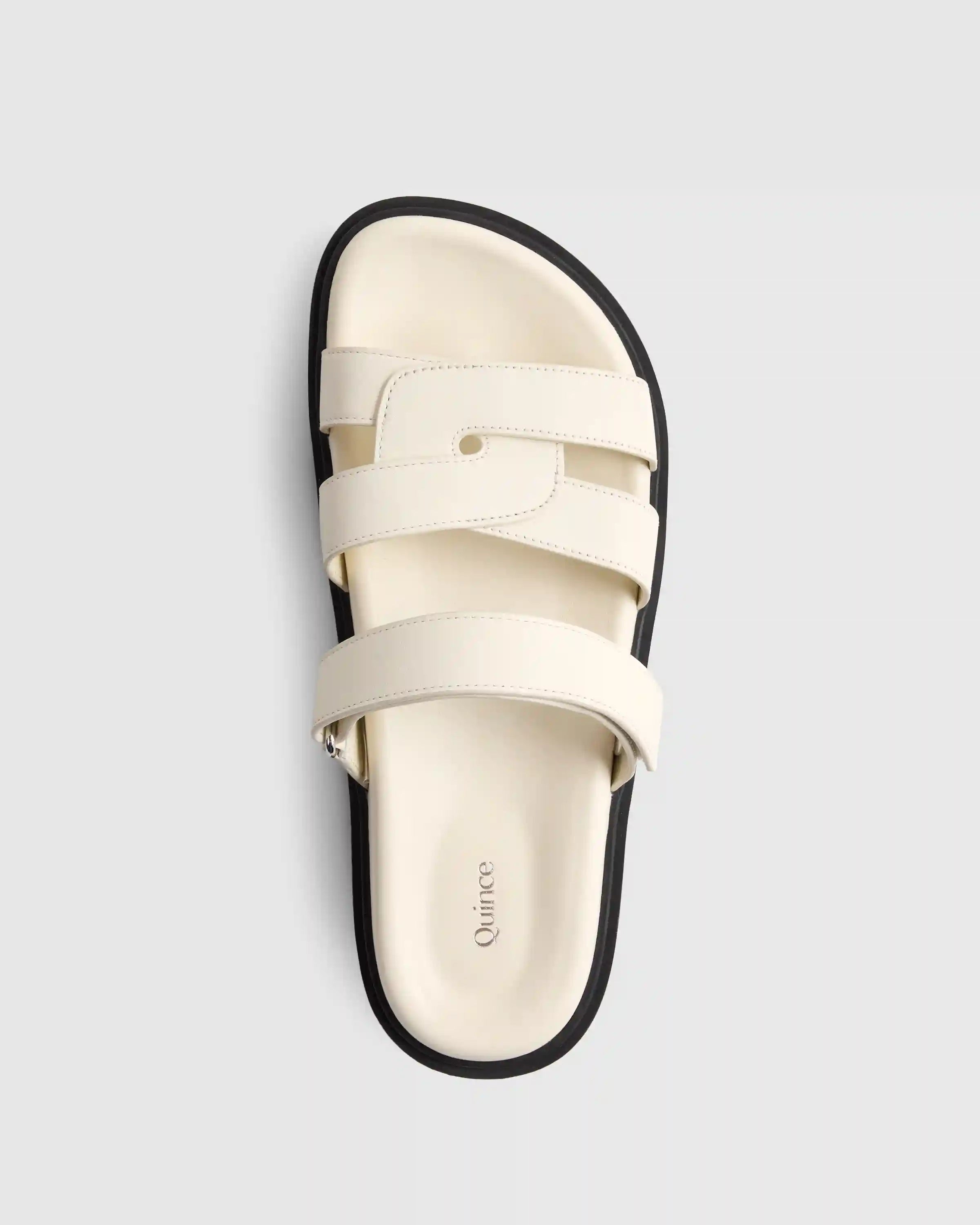 Italian Leather Sport Slide Sandal