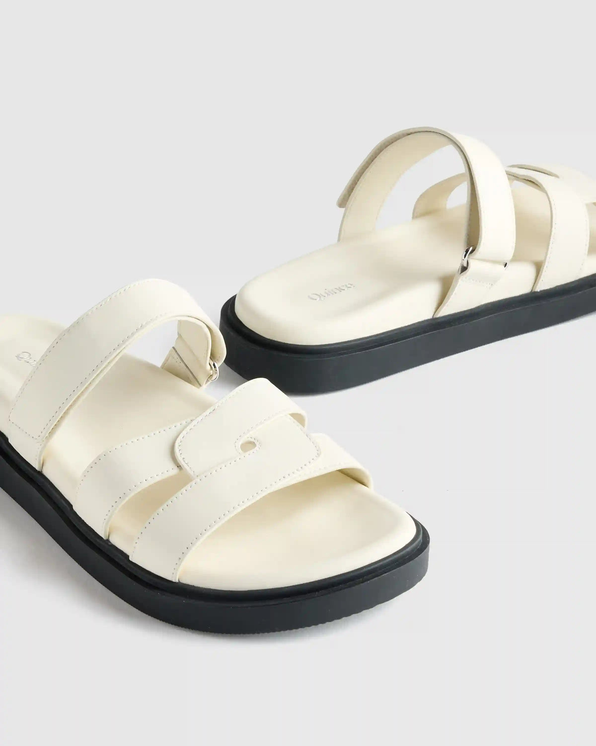 Italian Leather Sport Slide Sandal