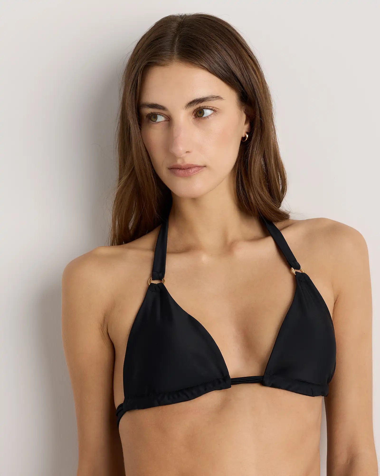 Italian Full Coverage Ring Triangle Bikini Top